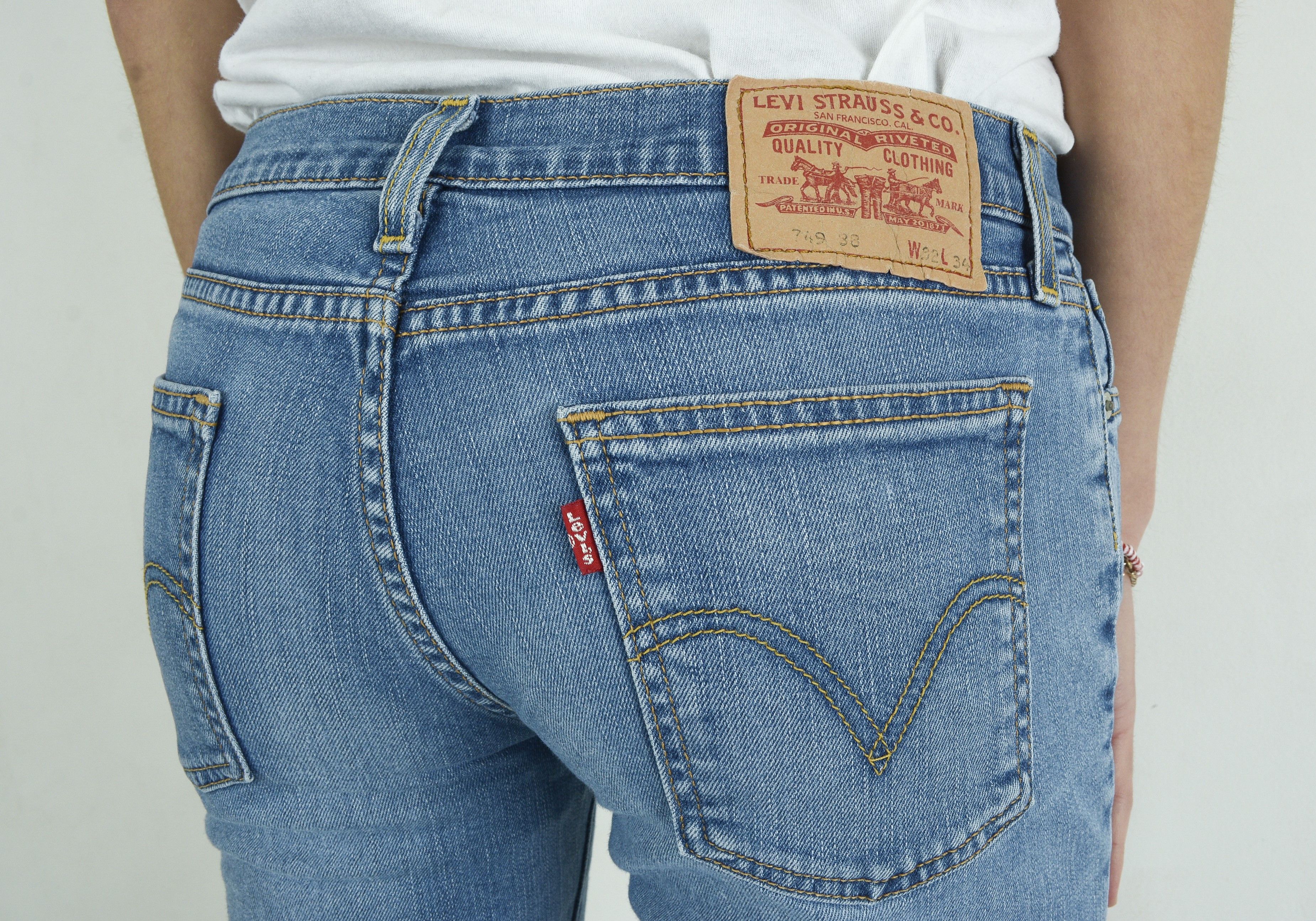 Levi's 749 88 W32 L34 Regular Straight Jeans Denim Pants Trouser Size 32" / US 10 / IT 46 - 5 Thumbnail