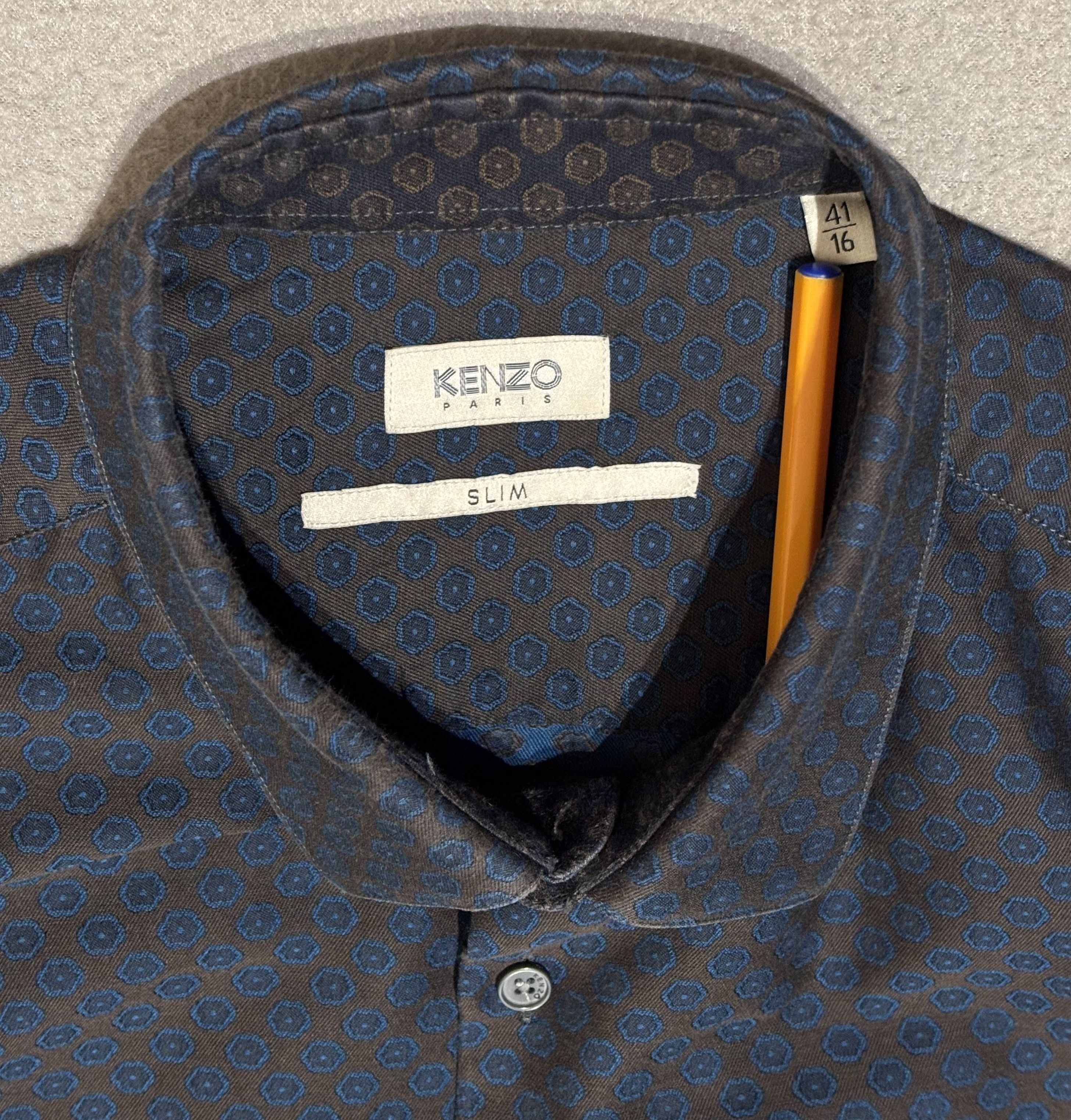 Kenzo Kenzo slim shirt size 41 Size US M / EU 48-50 / 2 - 14 Thumbnail