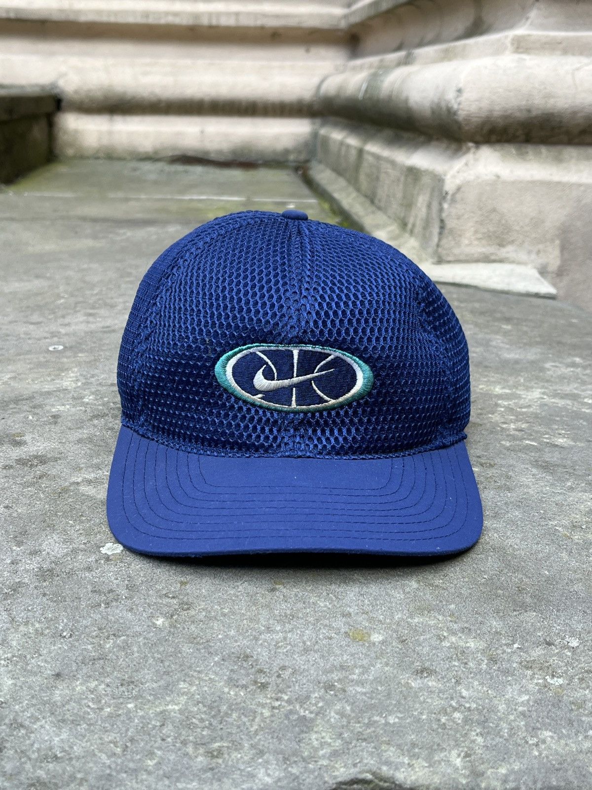 Nike Nike Blue Vintage Cap Hat Size ONE SIZE - 2 Thumbnail