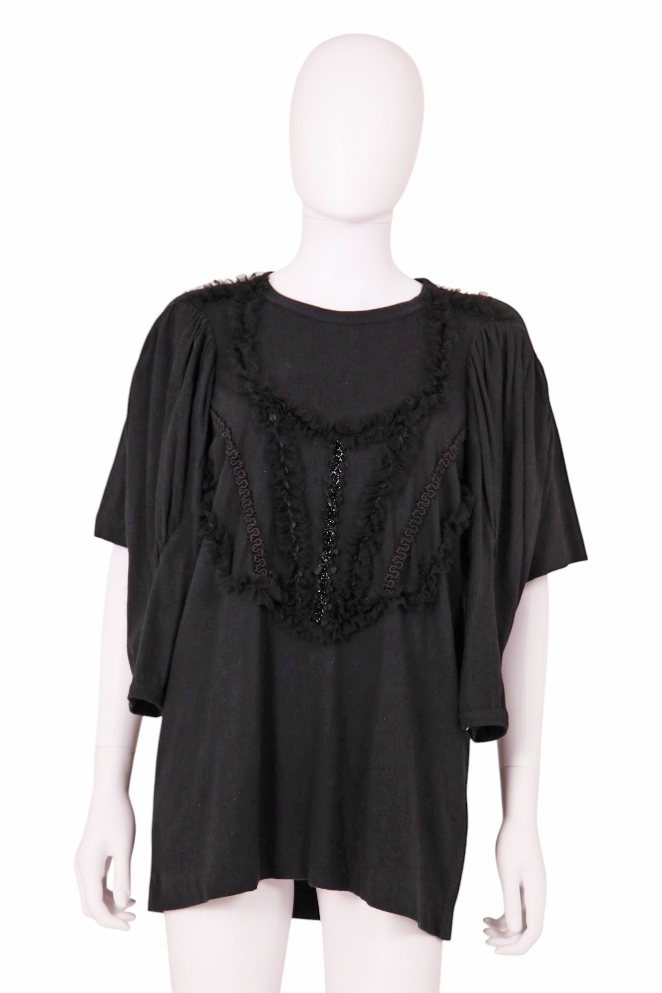 Comme des Garcons F/W 2006 Black Floral Lace MultiSleeves T-Shirt Size M / US 6-8 / IT 42-44 - 1 Thumbnail