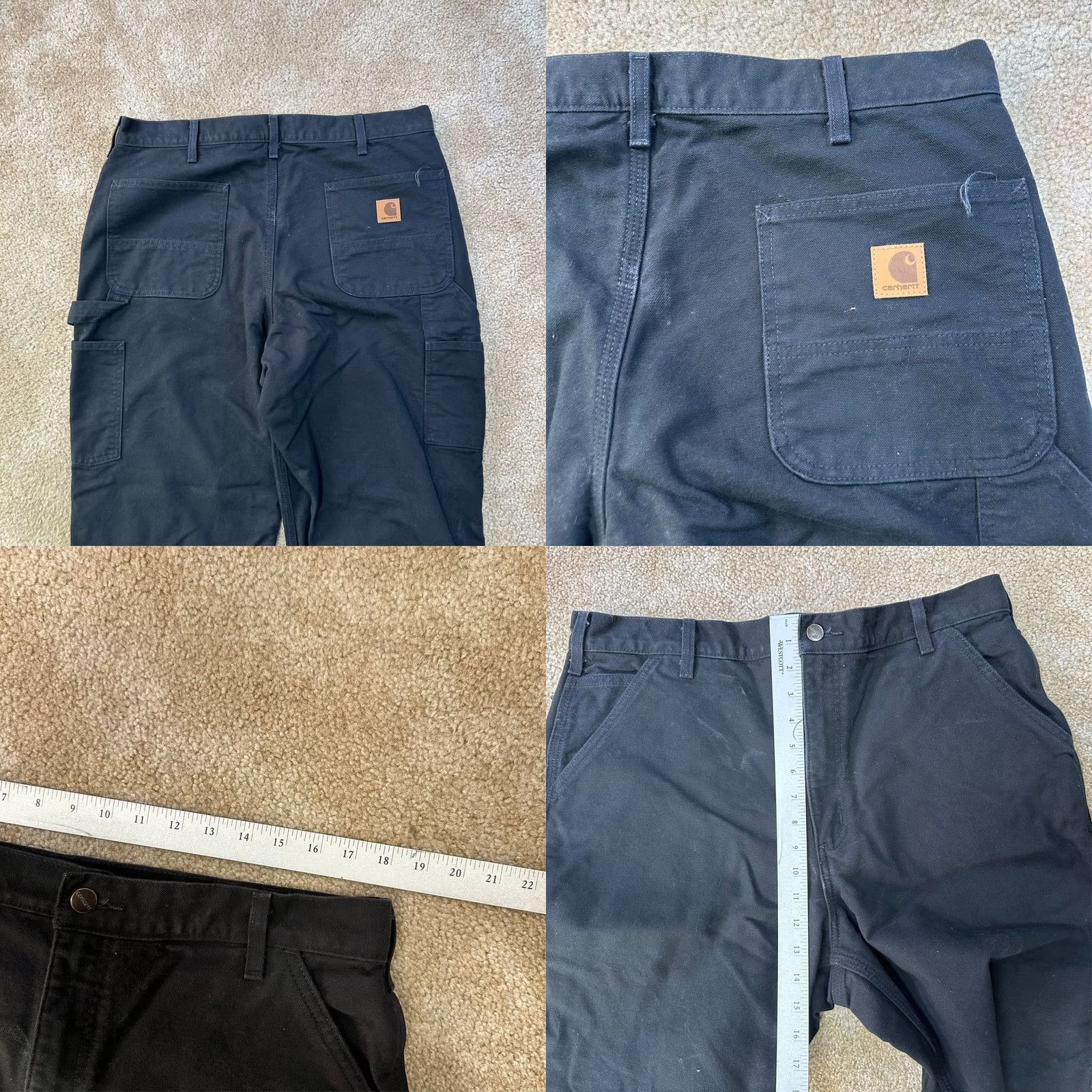 Carhartt Carhartt Pants Carpenter Lined Black 36x32 Canvas 5-Pocket WORKWEAR Mens B111 BLK Size US 36 / EU 52 - 8 Thumbnail