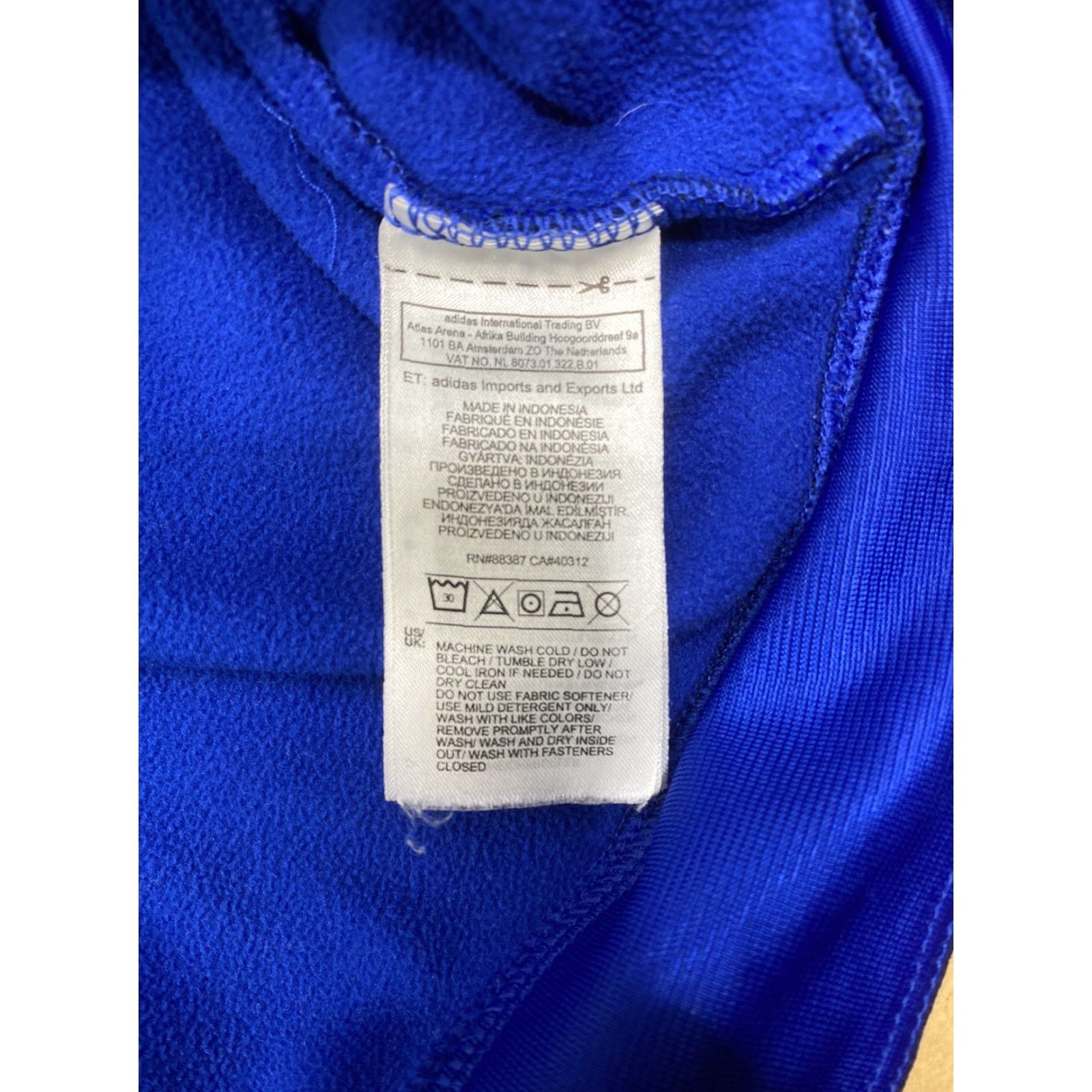 Adidas Adidas Jacket 2XL Full Zip Hooded Blue Casual Sports Mens Size US XXL / EU 58 / 5 - 7 Thumbnail