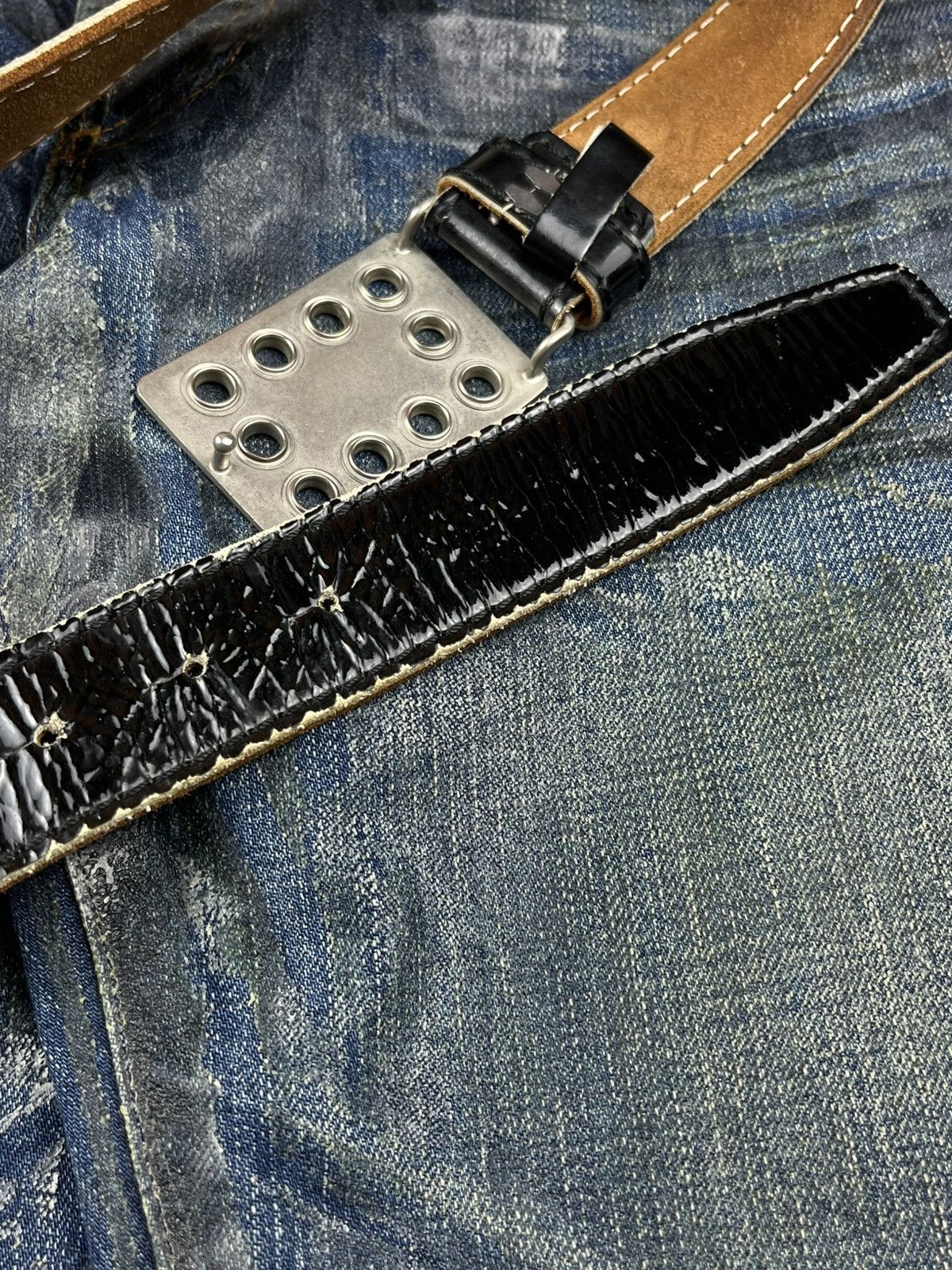 Comme des Garcons Comme des Garcons Homme Plus Silver Plate Buckle Belt Size ONE SIZE - 8 Thumbnail