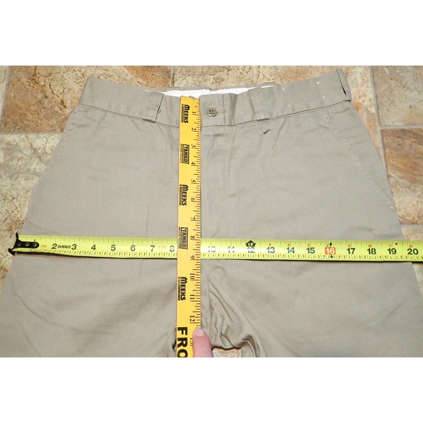 Vintage VINTAGE Duck Head Chino Pants 30x27 Men Beige Cotton Khaki 1980s Classic USA Made in USA Zip Fly Straight Pocket Front Rise 30 27" 39" Hips Size US 30 / EU 46 - 6 Thumbnail