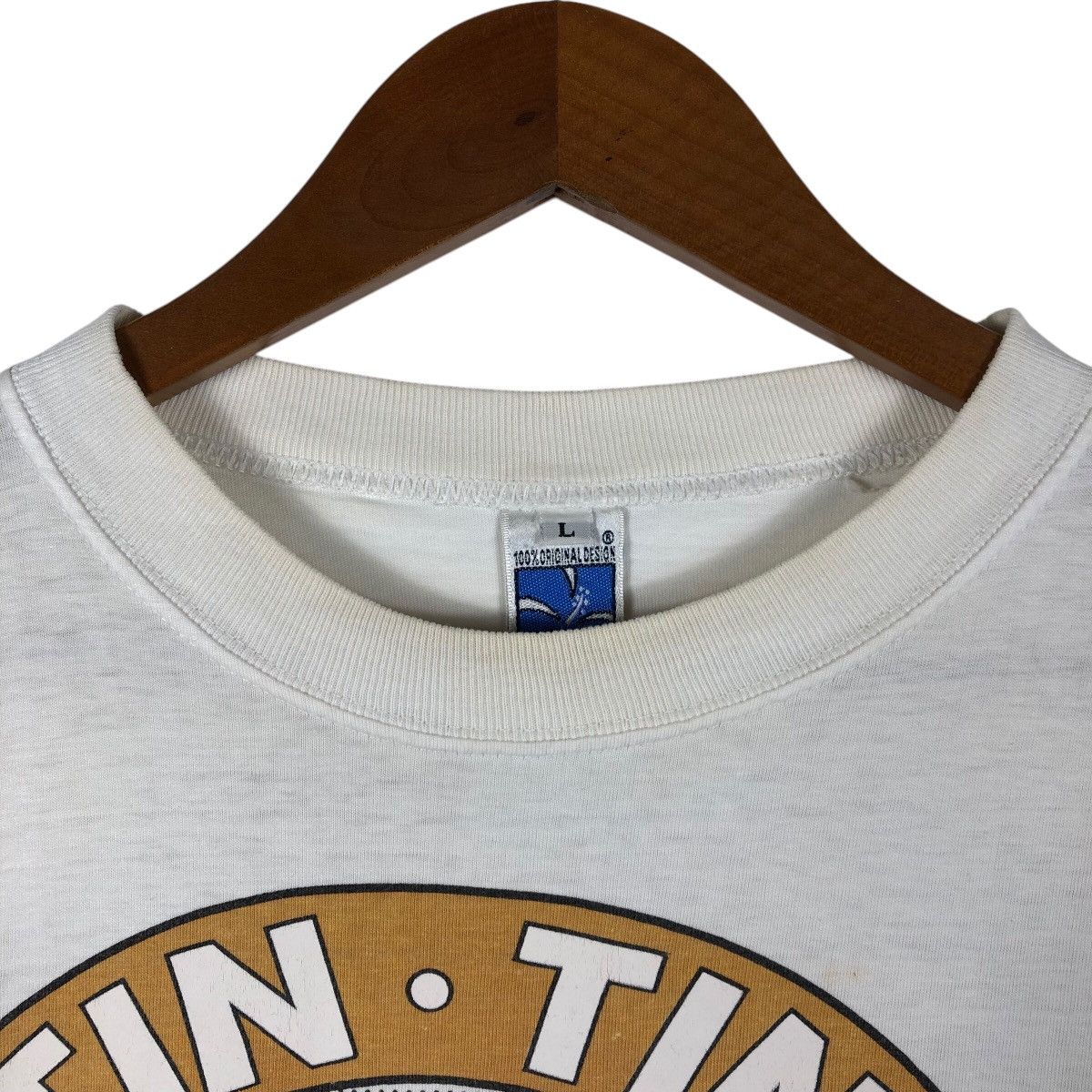 Vintage The Adventure of TINTIN Rare Design T-Shirt Size US L / EU 52-54 / 3 - 3 Thumbnail
