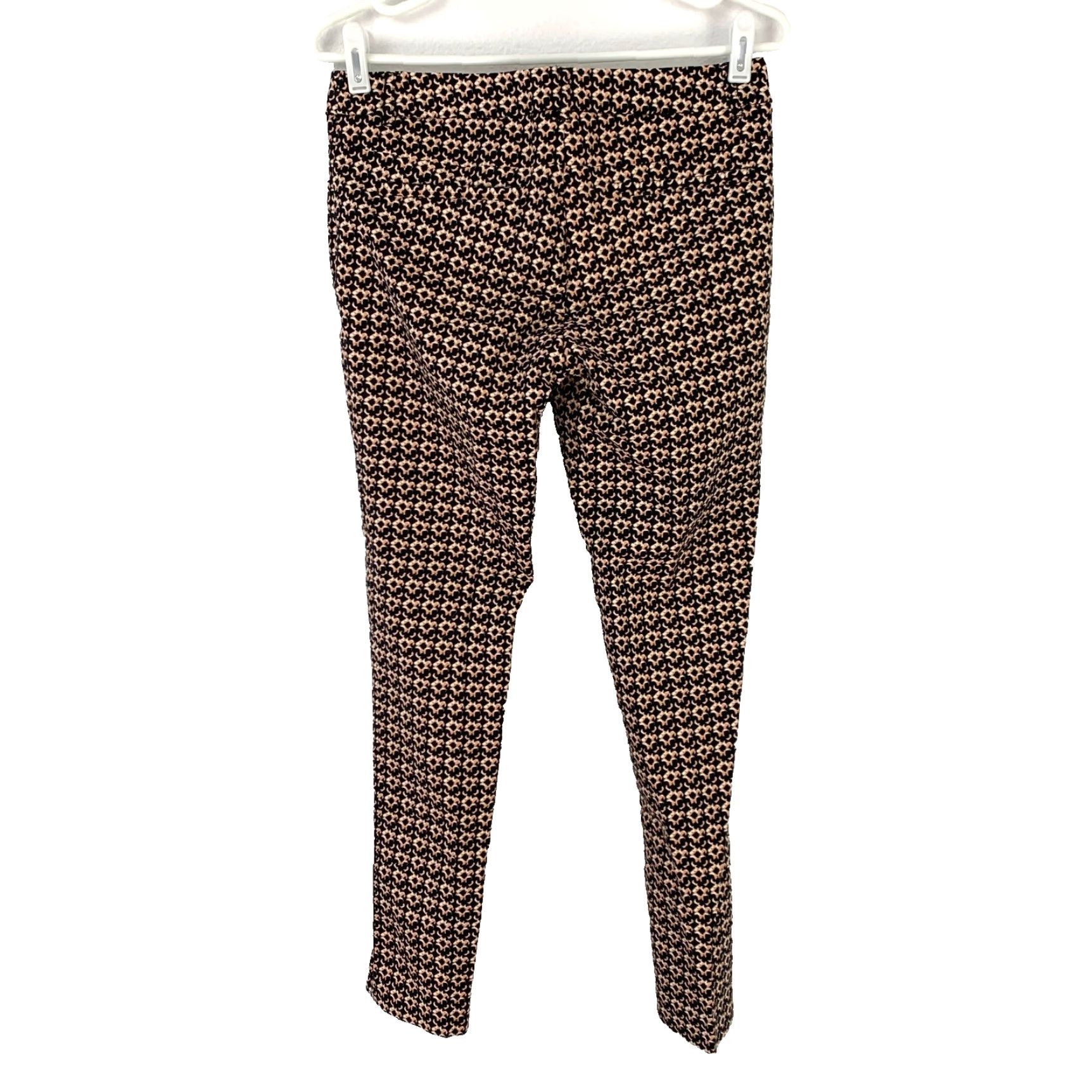 Cynthia Rowley Cynthia Rowley Abstract Geometric Stretch Skinny Pants 0 Black Multicolor - Dress Pants, Work, Casual, Formal Women Skinny Inseam 27.25in Size 25" / US 0 / IT 36 - 4 Thumbnail