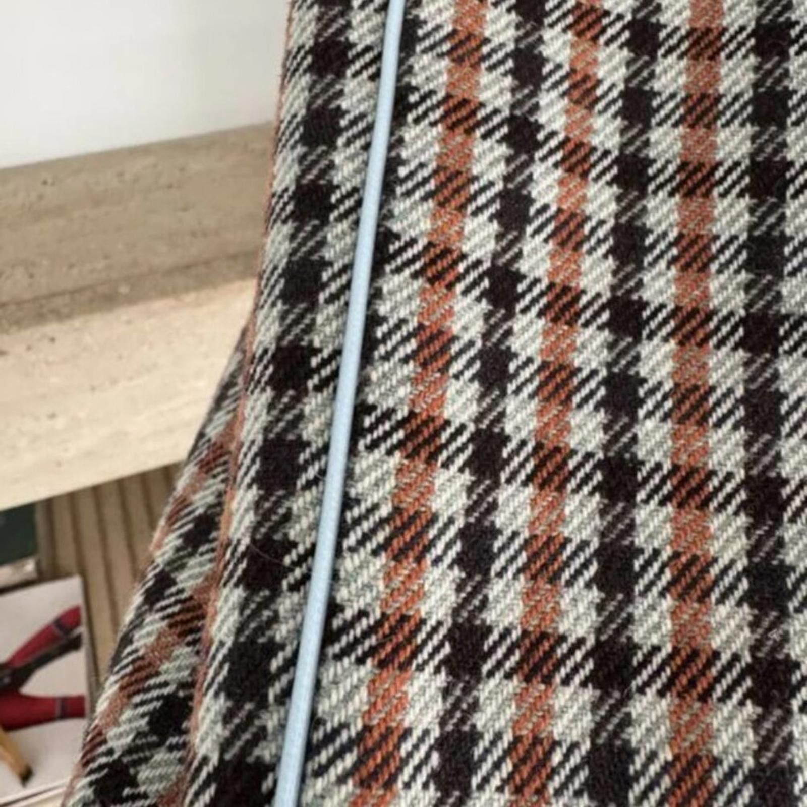 Acne Studios Acne Studios Checked Coat In Light Blue And Orange Size S / US 4 / IT 40 - 5 Thumbnail