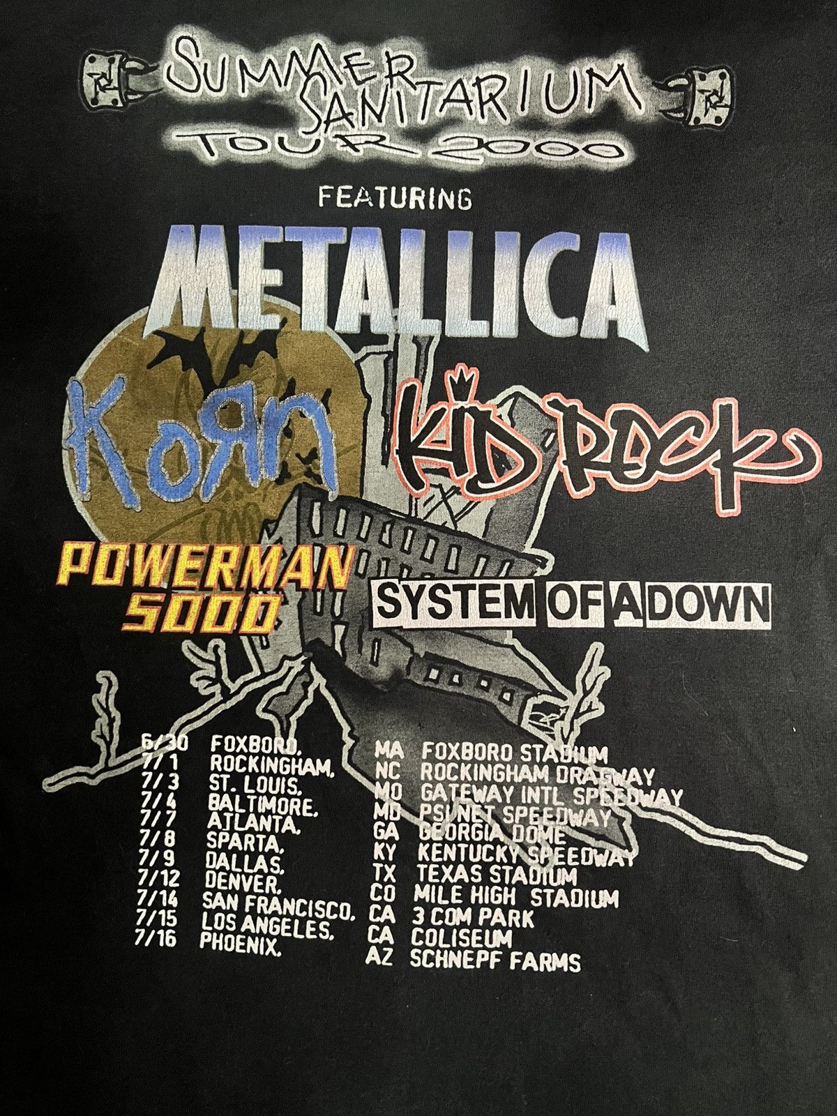 Vintage VTG.Metallica Sanitarium 2000's(Fixed Size L to M.) Size US M / EU 48-50 / 2 - 4 Thumbnail