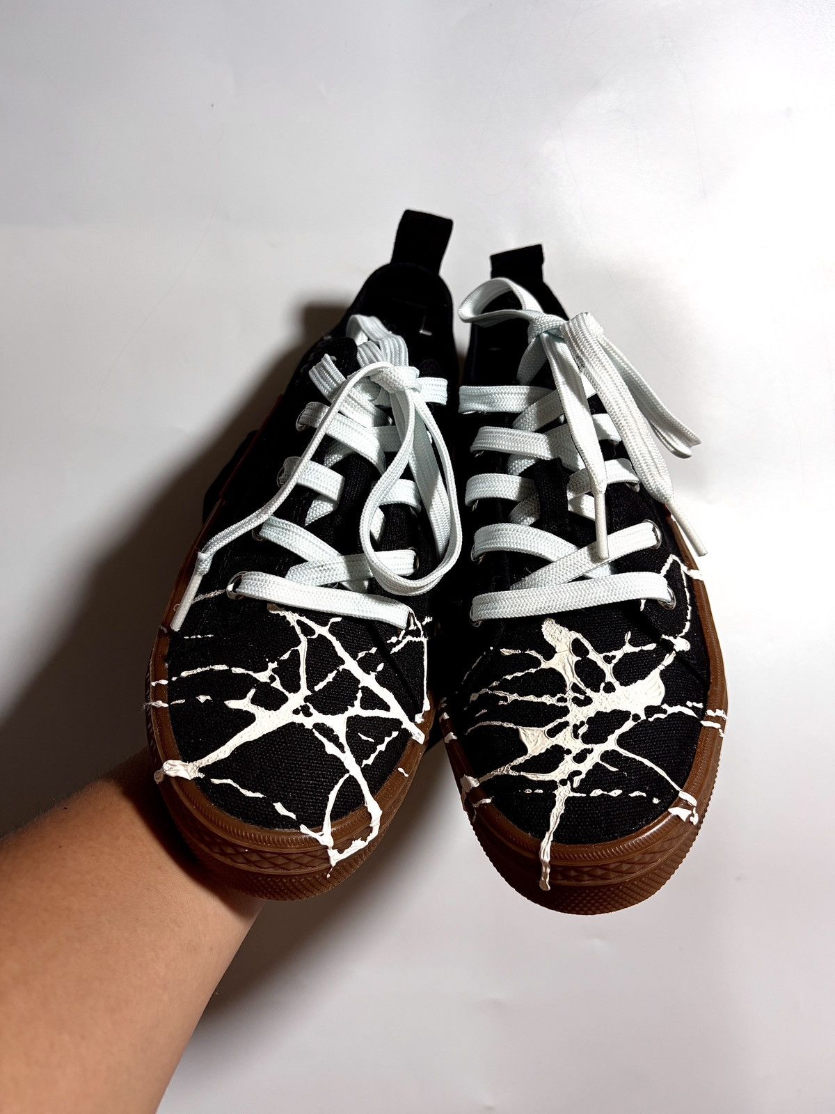 Maison Margiela M A I S O N M A R G I E L A paint splatted sneakers Size US 8 / IT 38 - 12 Thumbnail