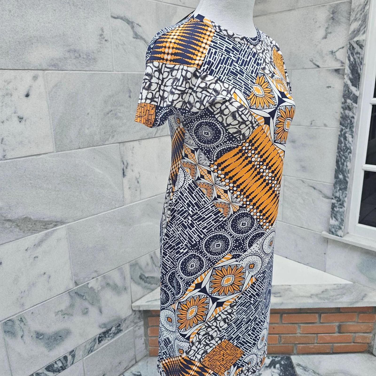 Designer LuLaRoe Women's Yellow and Blue Dress Size XS / US 0-2 / IT 36-38 - 5 Thumbnail