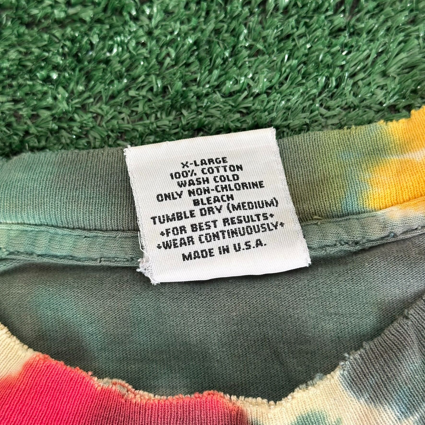 Vintage Vintage 90s Eye-Dye Rasta Frog T-Shirt Tie Dye Festival Skat Size US XL / EU 56 / 4 - 5 Thumbnail