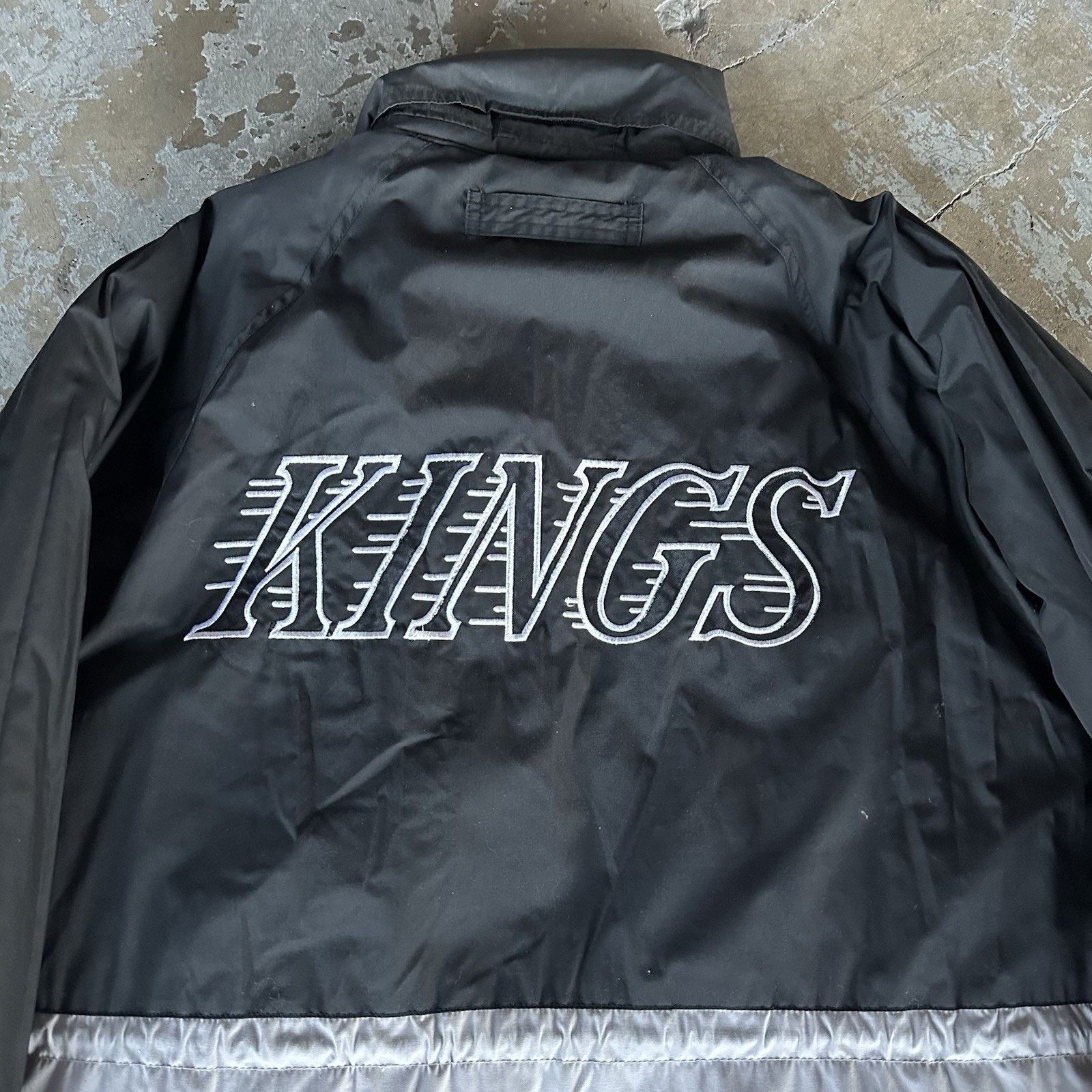 NHL × Pro Player × Vintage Vintage 90s Pro Player Kings Reversible Parka Puffer Jacket Size US L / EU 52-54 / 3 - 8 Thumbnail