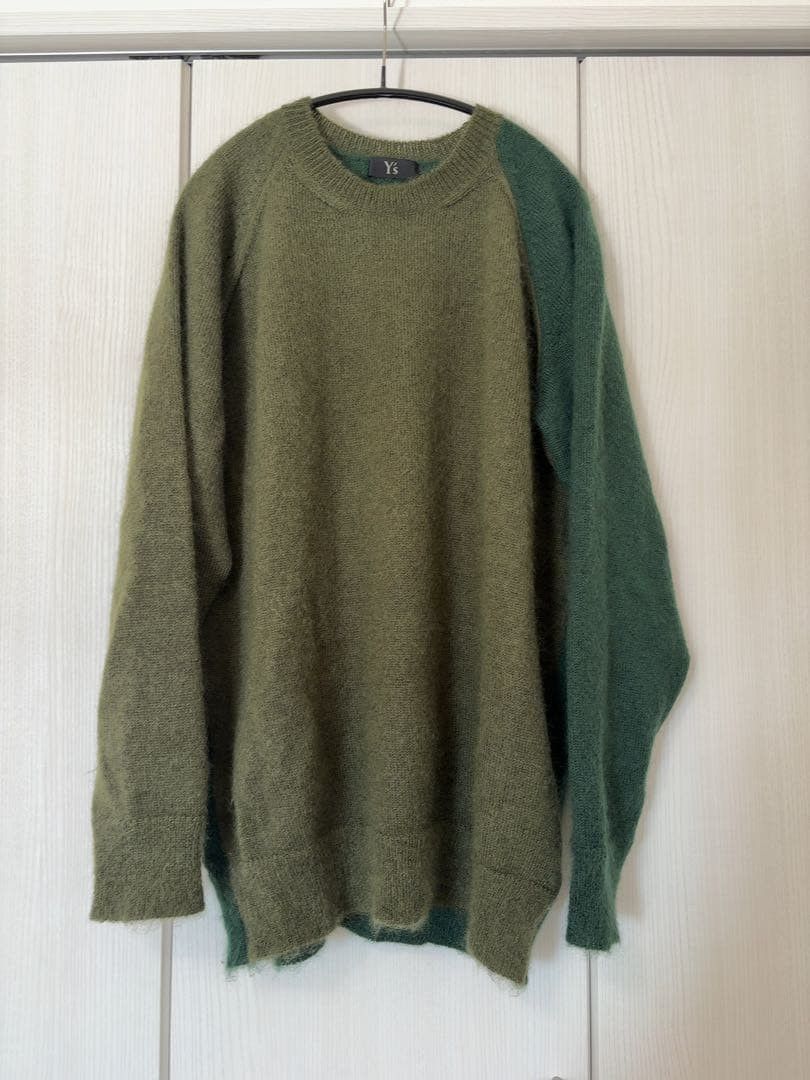 Yohji Yamamoto Y's mohari material green knit Size US L / EU 52-54 / 3 - 1 Thumbnail