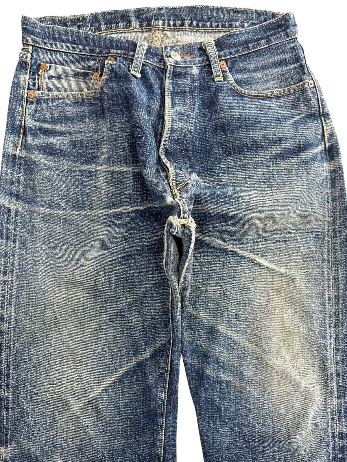 Denime Vintage Denime Japan Blue Faded Loose Style Jeans Size US 32 / EU 48 - 2 Thumbnail
