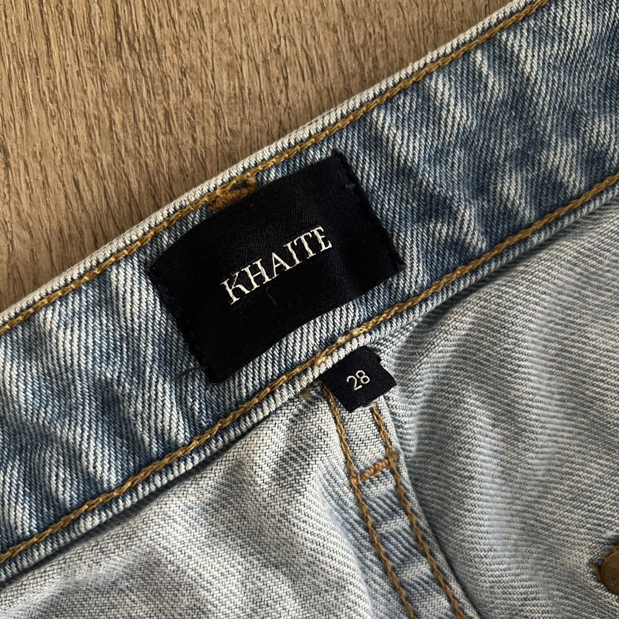 KHAITE Khaite Rachel Patch Pocket Cropped Flare Jeans Size 28" / US 6 / IT 42 - 7 Thumbnail