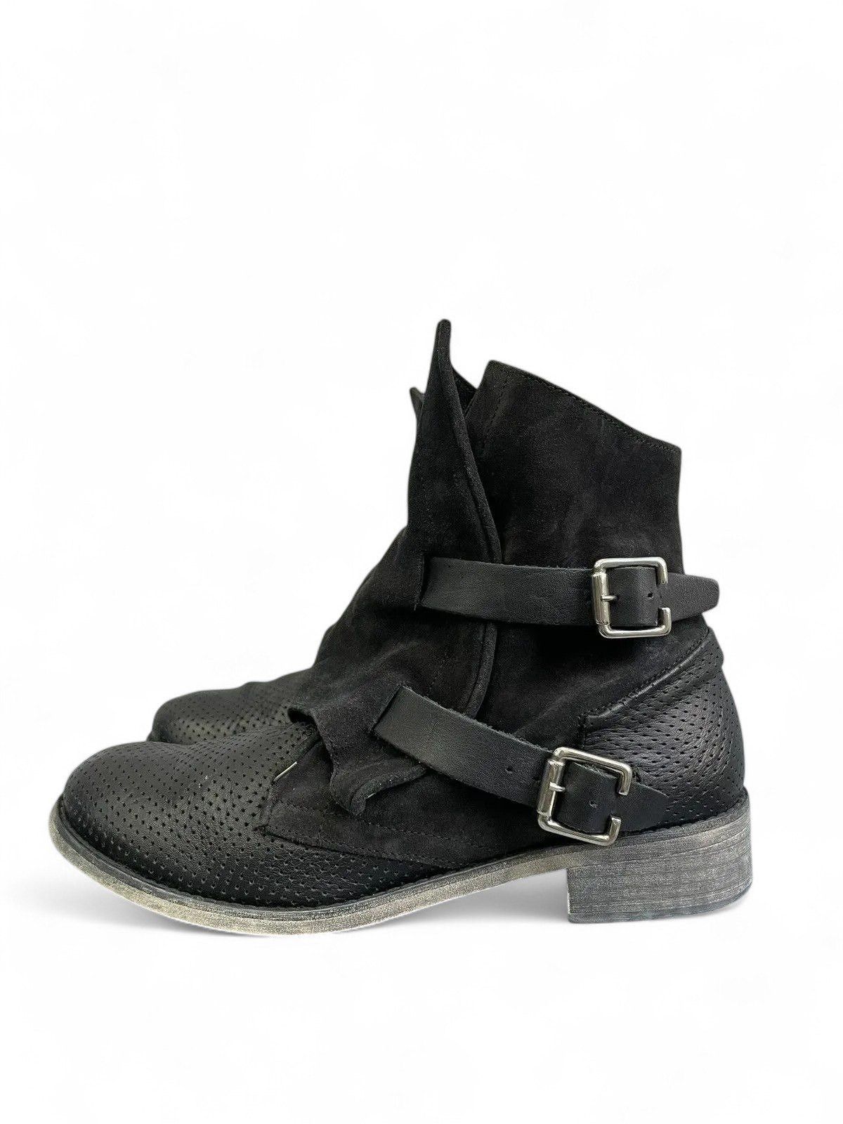 A.S.98 A.S. 98 black suede engineered leather boots avantgarde Size US 8 / IT 38 - 6 Thumbnail