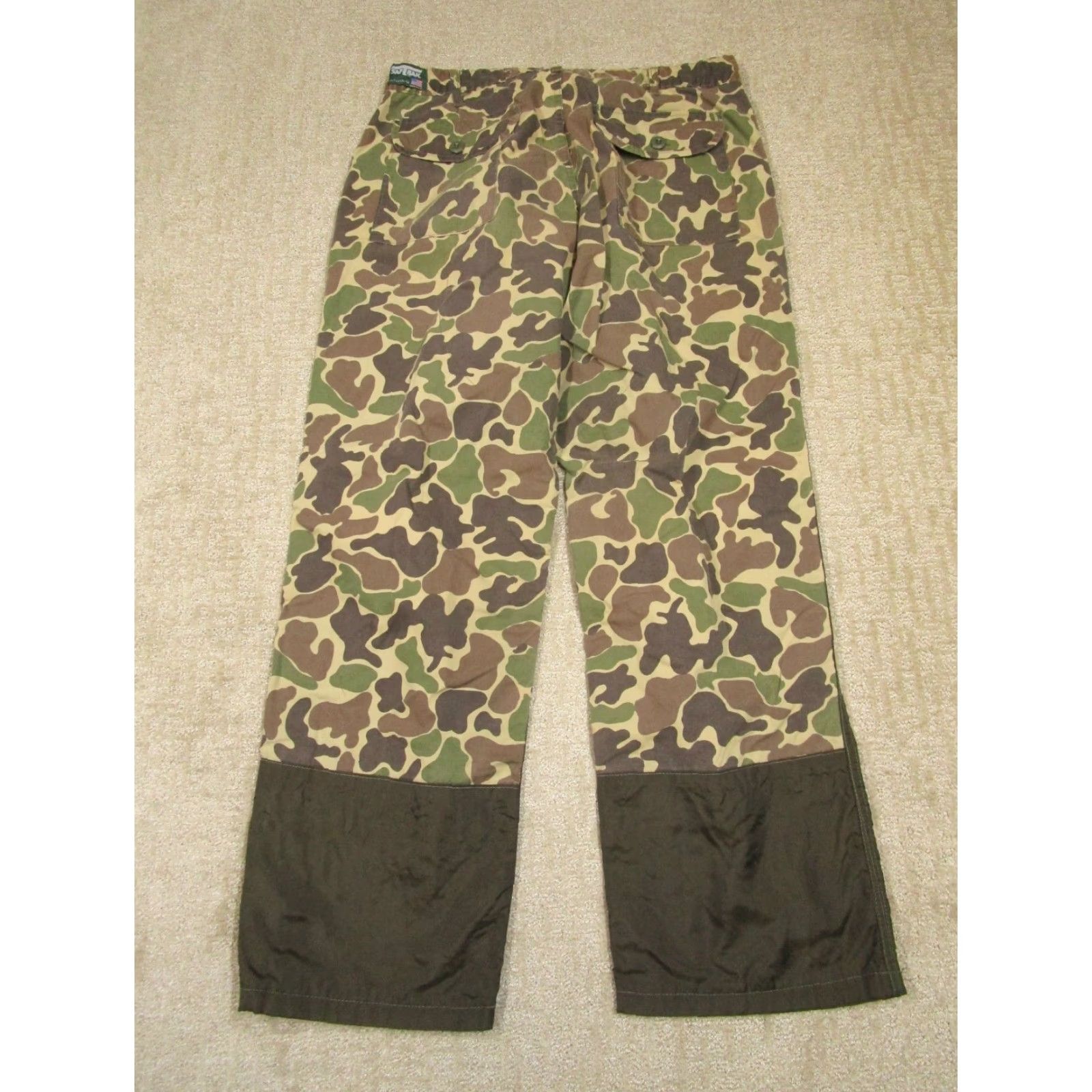 SafTbak VINTAGE Saftbak Pants Men 38x30 Brown Frog Skin Camo Brush Upland Hunting USA Size US 38 / EU 54 - 3 Thumbnail