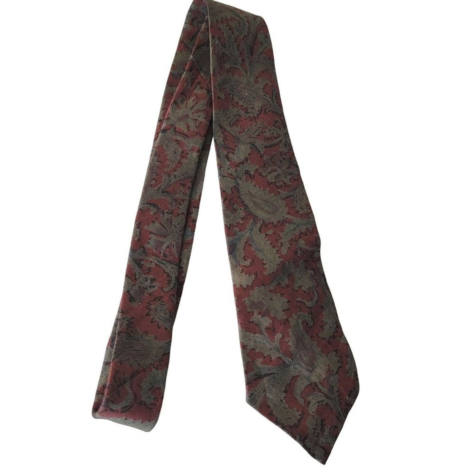 Polo Ralph Lauren Vintage Polo Ralph Lauren Mens Cotton Jacquard Neck Tie Size ONE SIZE - 2 Thumbnail