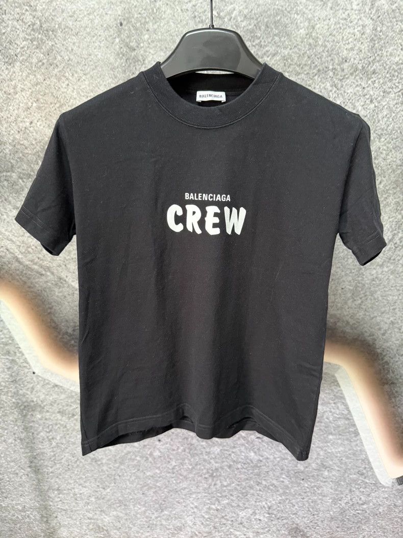 Balenciaga Balenciaga Women's Short Sleeve Crew T-shirt - dmc Size US L / EU 52-54 / 3 - 1 Thumbnail