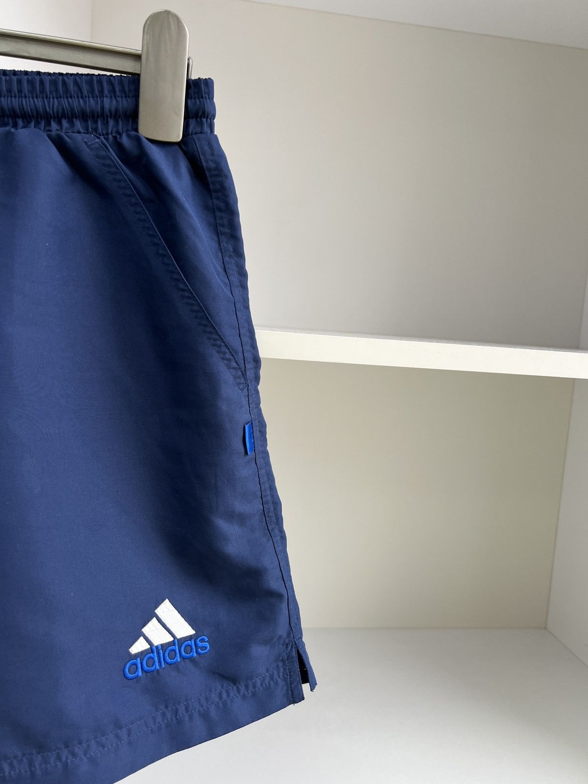 Adidas × Vintage Vintage Adidas 90s navy Shorts Size US 31 - 5 Thumbnail