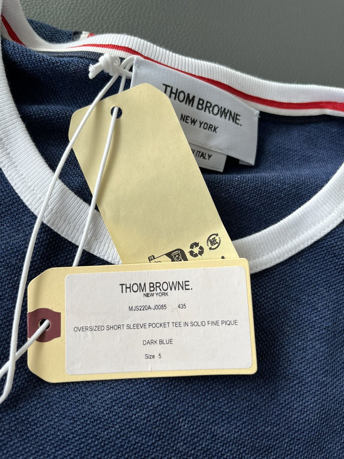 Thom Browne Runway Brand New Iconic Thom Browne Logo Tee T-Shirt Size US XXL / EU 58 / 5 - 14 Thumbnail