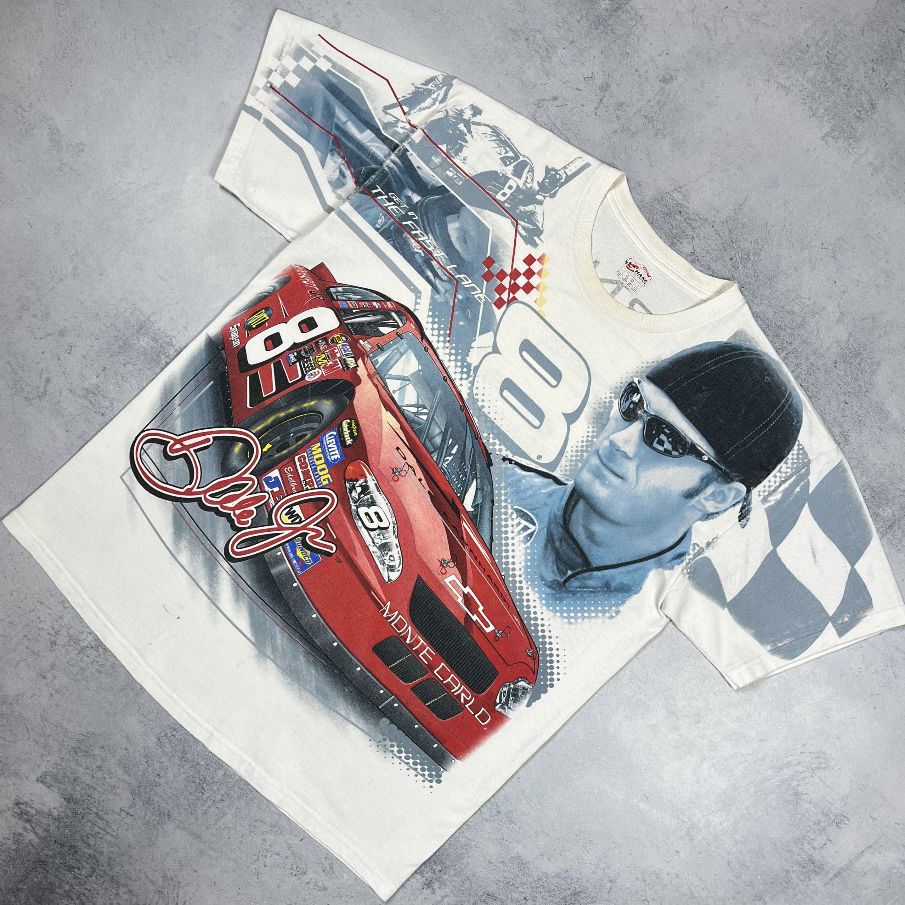 NASCAR Vintage Dale Earnhardt JR Nascar Racing T Shirt 00’s Size US L / EU 52-54 / 3 - 11 Thumbnail