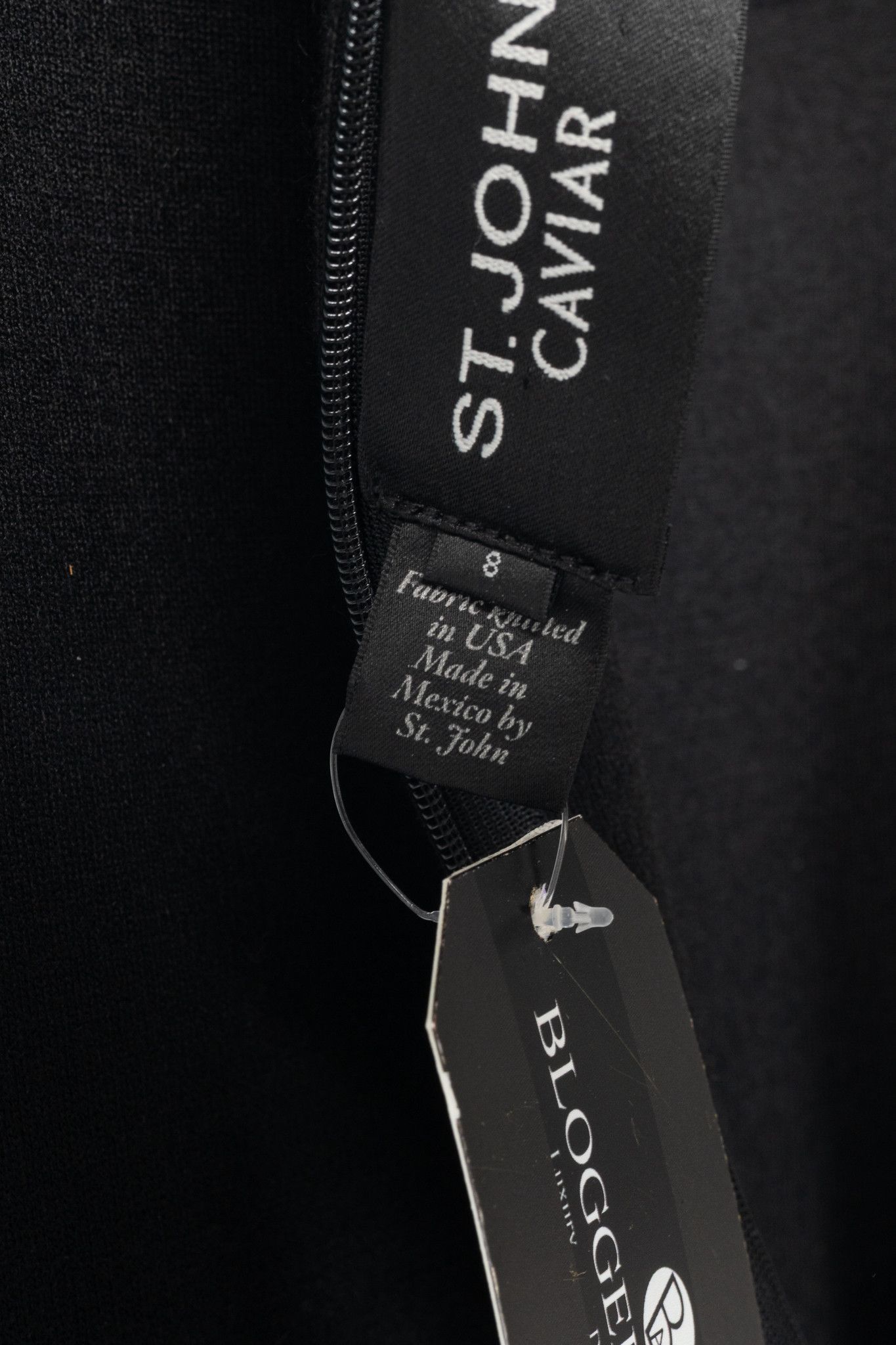 St. John St. John Caviar AW16 Black Wool-Blend Knit Sleeveless Dress Size M / US 6-8 / IT 42-44 - 8 Thumbnail