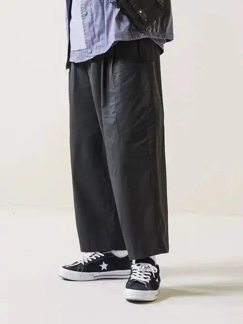 Other 21SS Indigo Union Japan Black Minimalist Worker Pants Size US 30 / EU 46 - 2 Thumbnail