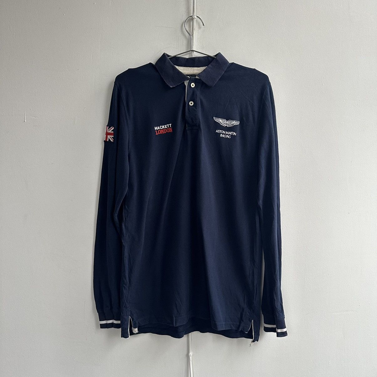 Hackett × Vintage HACKETT ASTON MARTIN VINTAGE GREAT BRITAIN RUGBY POLO LONG Size US XL / EU 56 / 4 - 11 Thumbnail