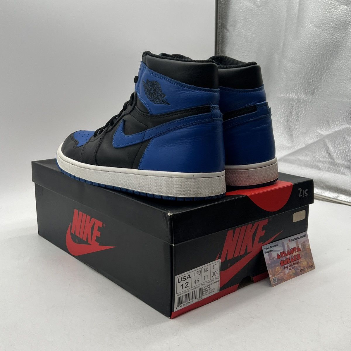 Nike Air Jordan 1 high Royal Size US 12 / EU 45 - 4 Thumbnail