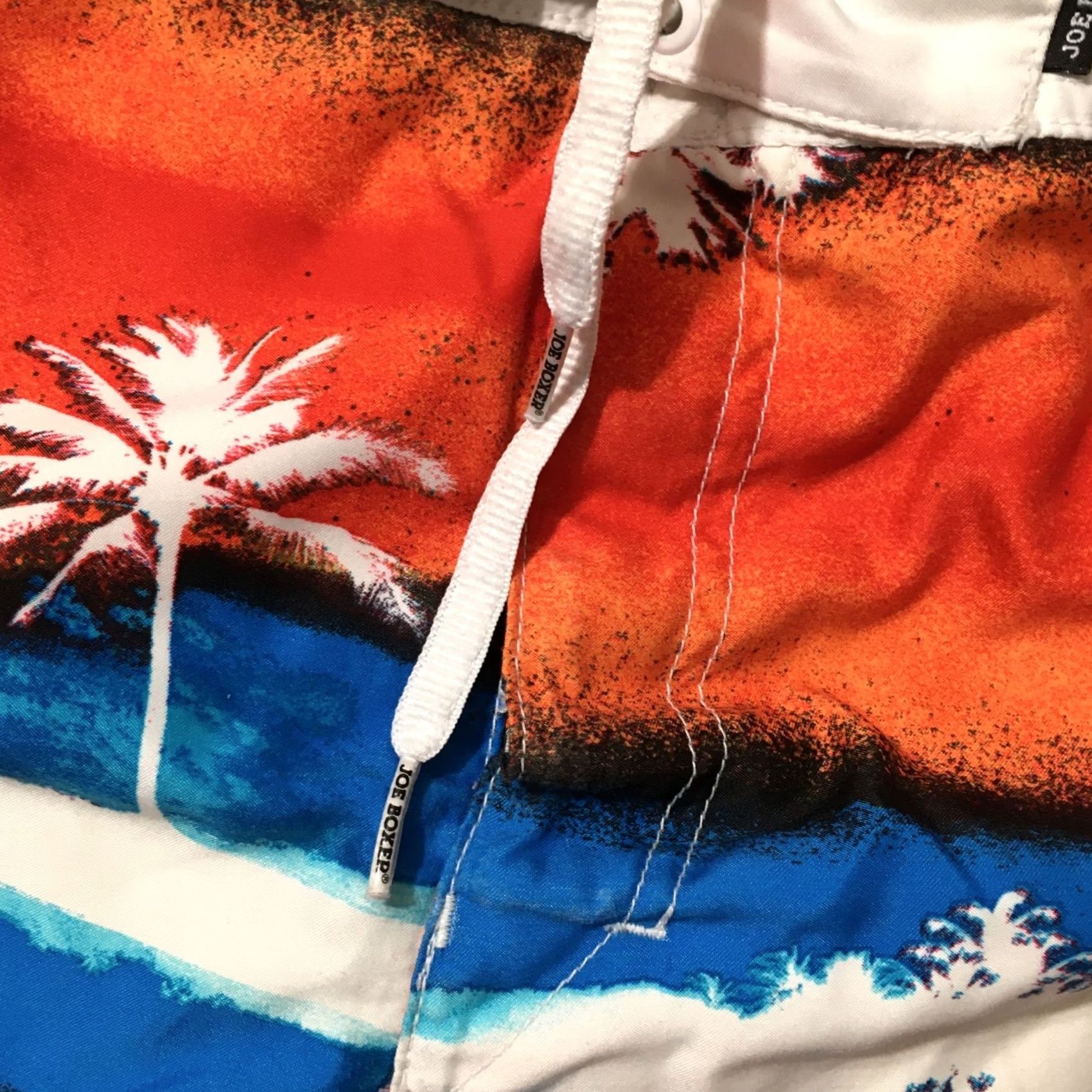 Joe Boxer Joe Boxer Board Shorts Mens Large palms tropical Lined Swim Trunks Size US 33 - 4 Thumbnail