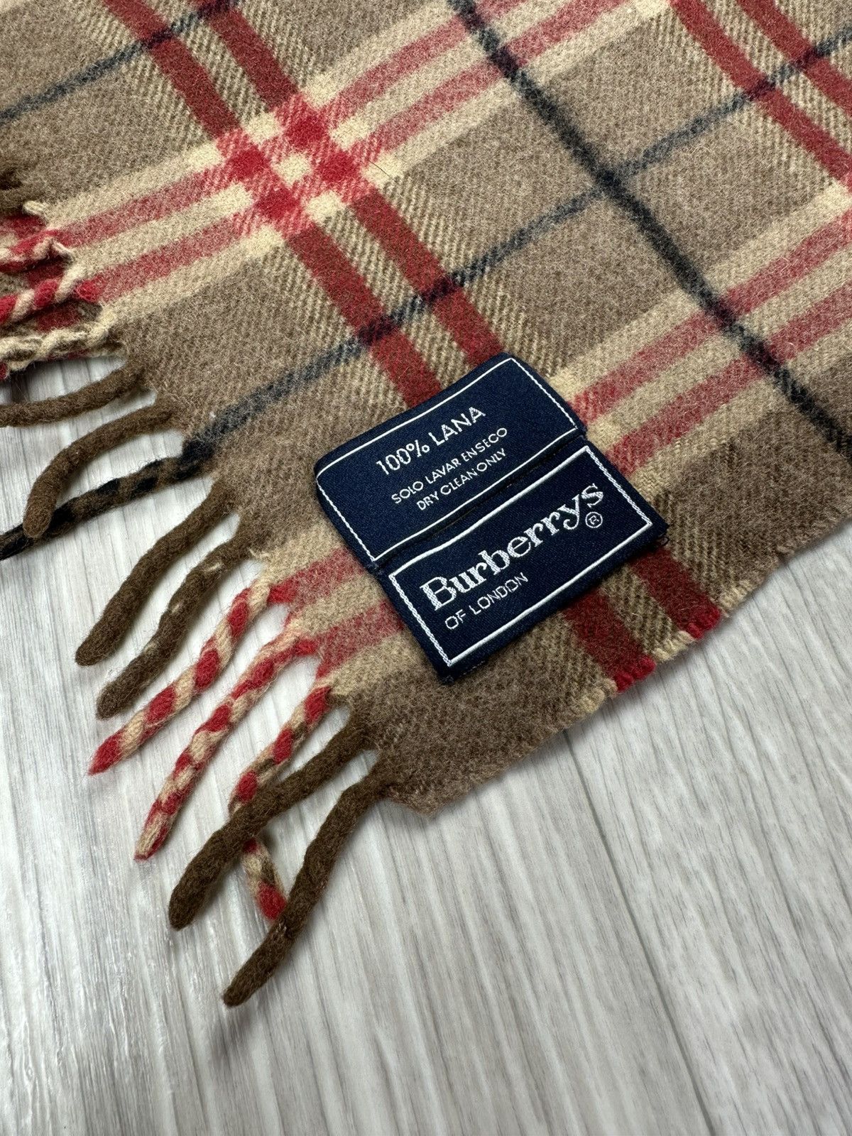 Burberry Vintage Burberry London Lana Wool Scraf Size ONE SIZE - 4 Thumbnail