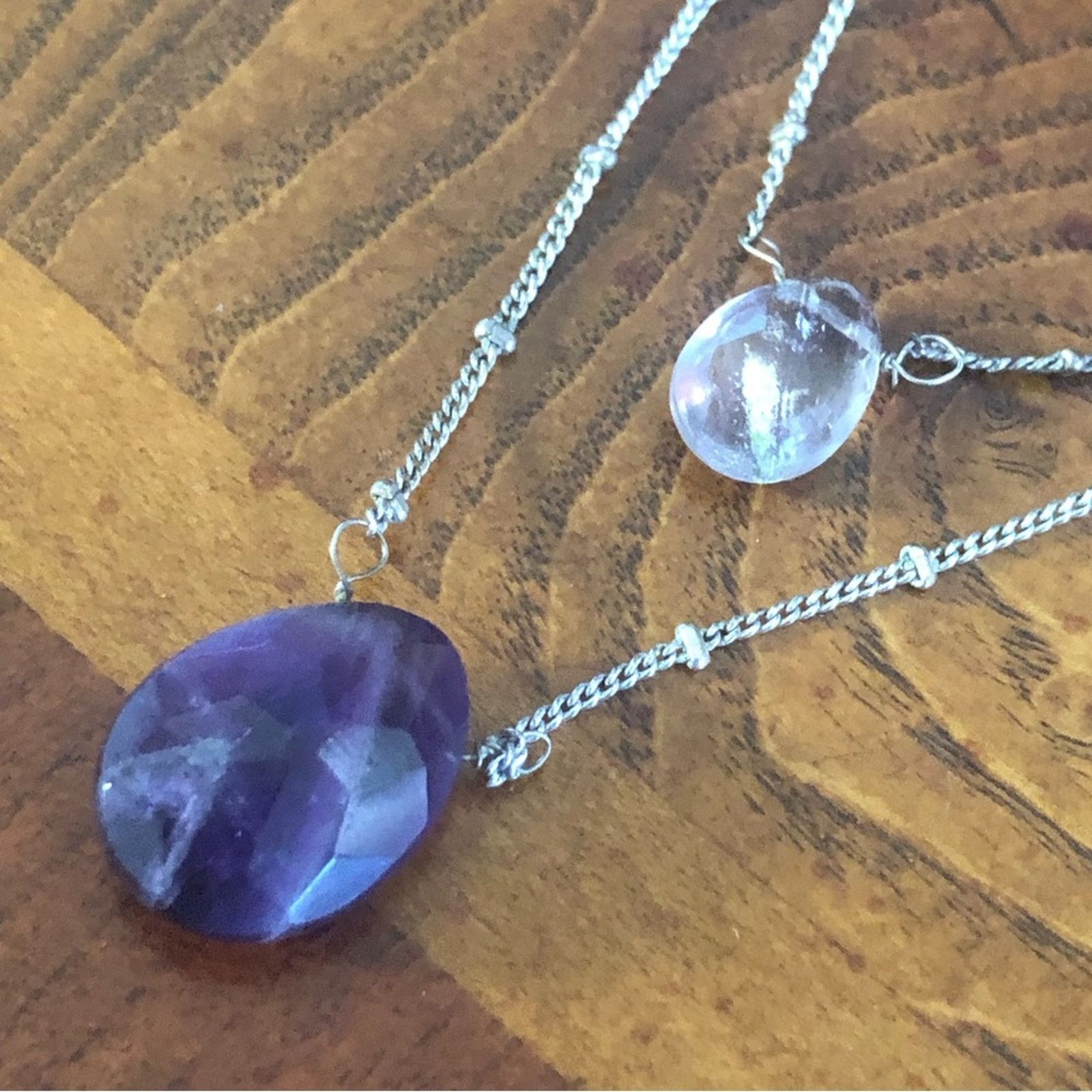 Vintage Vintage double strand genuine amethyst quartz necklace Size ONE SIZE - 8 Thumbnail