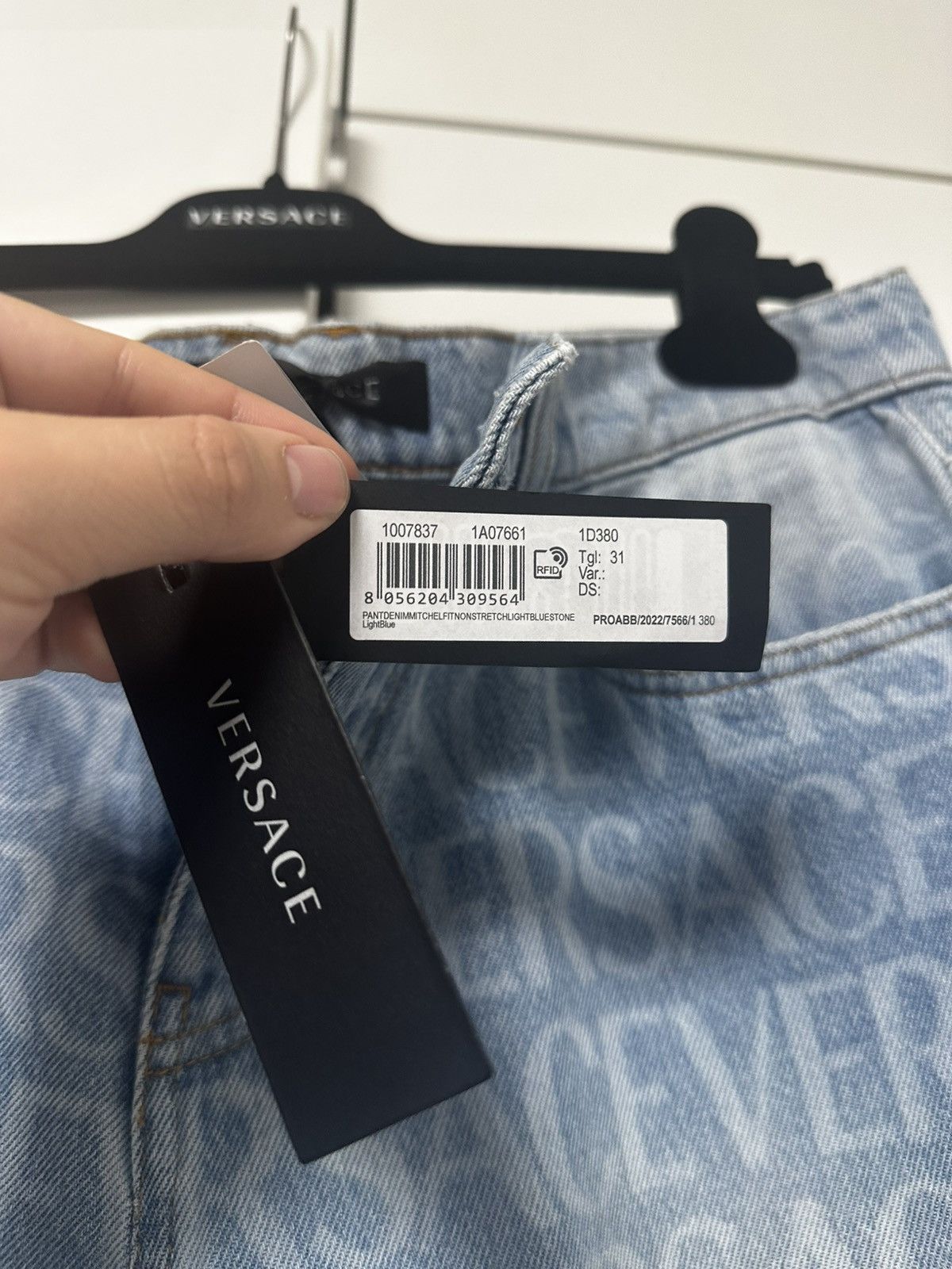 Versace Versace All-Over Denim Size US 31 - 7 Thumbnail