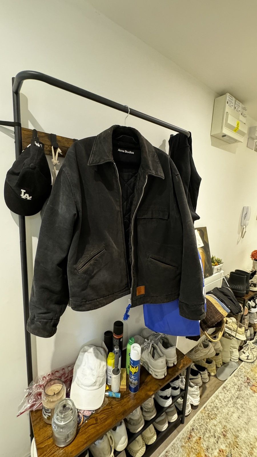 Acne Studios Acne Studios Stonewash Black Denim Jacket like Carhartt Size US M / EU 48-50 / 2 - 2 Thumbnail