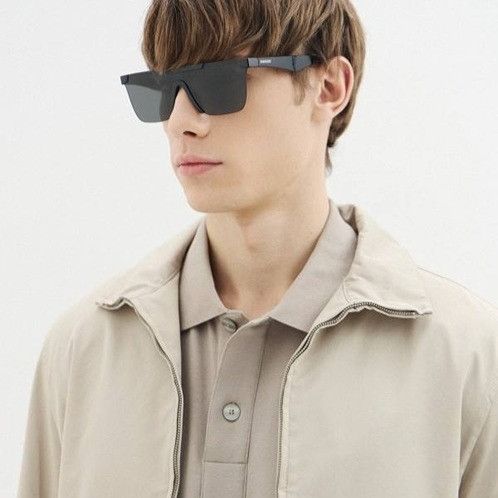 Burberry Burberry BE4480D 300169 Sunglasses Black Square Frame Size ONE SIZE - 3 Thumbnail