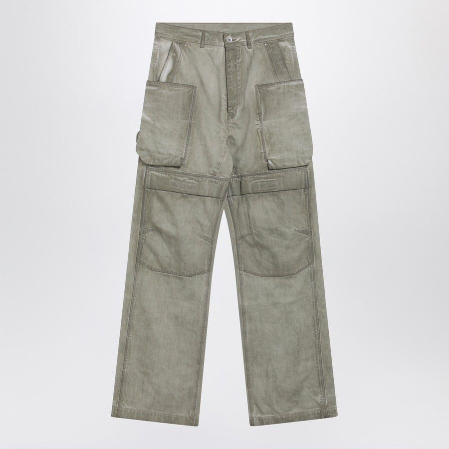 Rick Owens Drkshdw o1d2blof0226 Vintage Effect Cargo Trousers in Sand Size US 31 - 1 Thumbnail