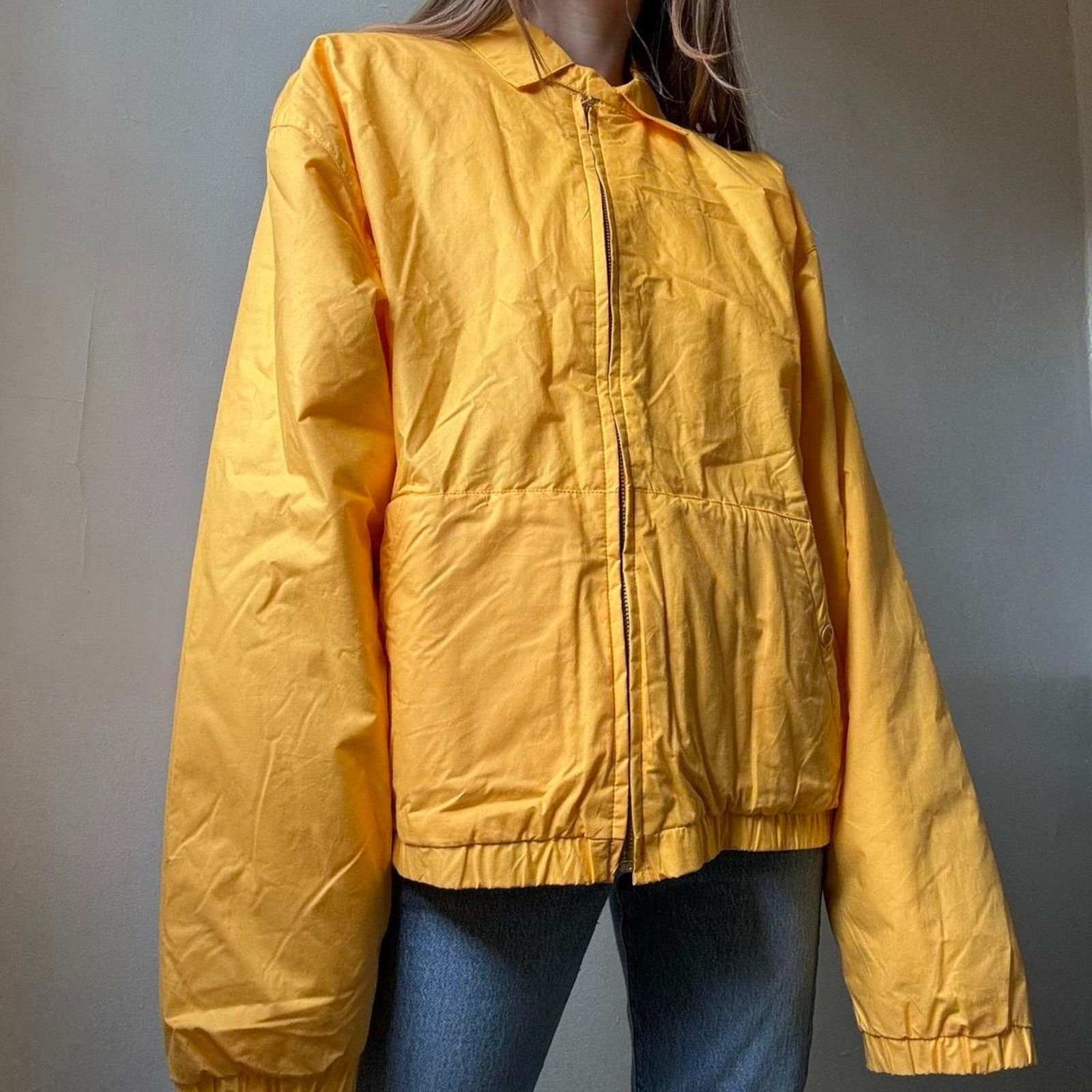 Vintage Claybrooke Yellow Cotton Chore Coat Medium Cotton