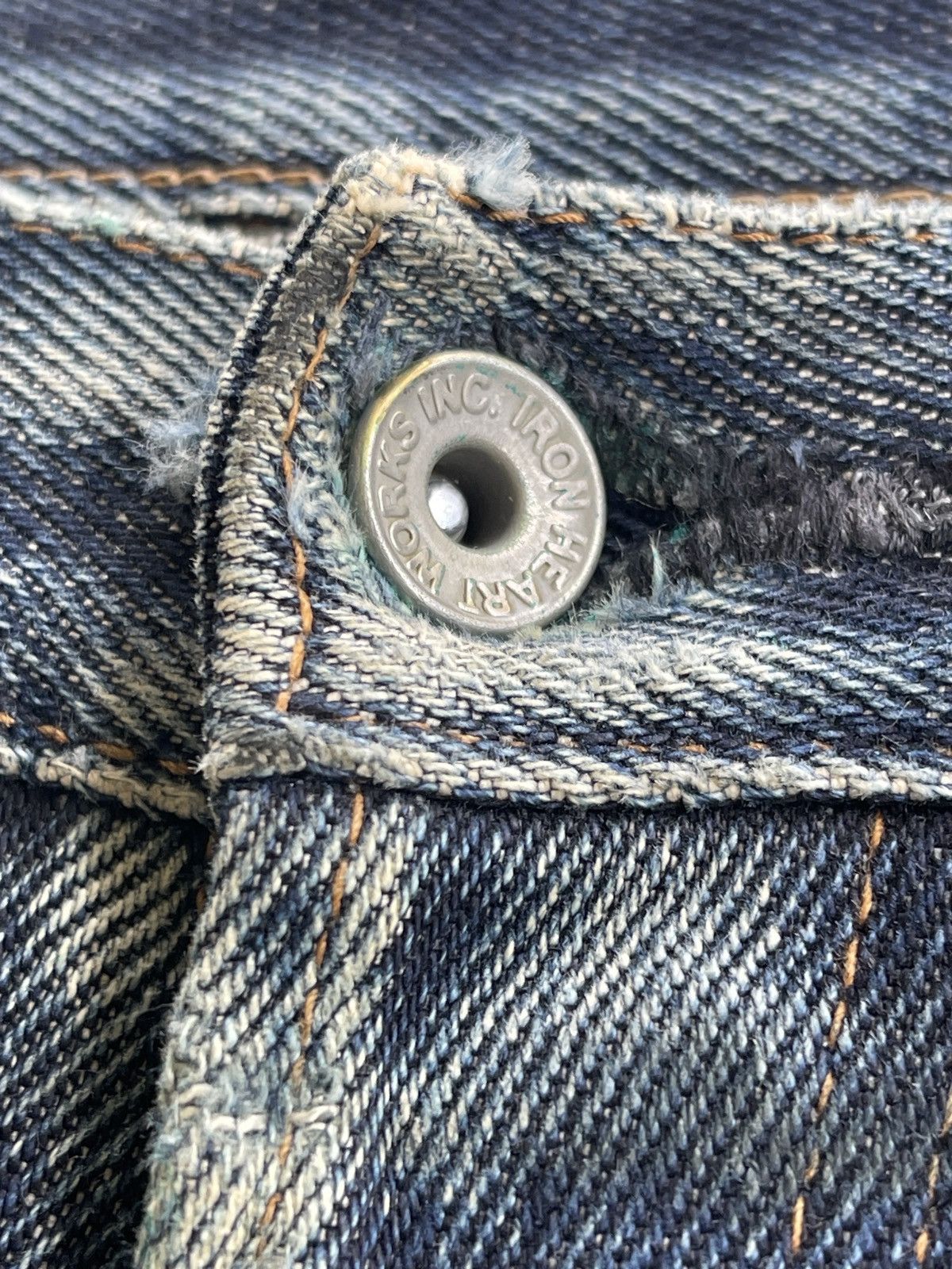 Iron Heart Iron Heart Lot 634 21oz Extra Heavy Denim Distressed Size US 34 / EU 50 - 17 Thumbnail