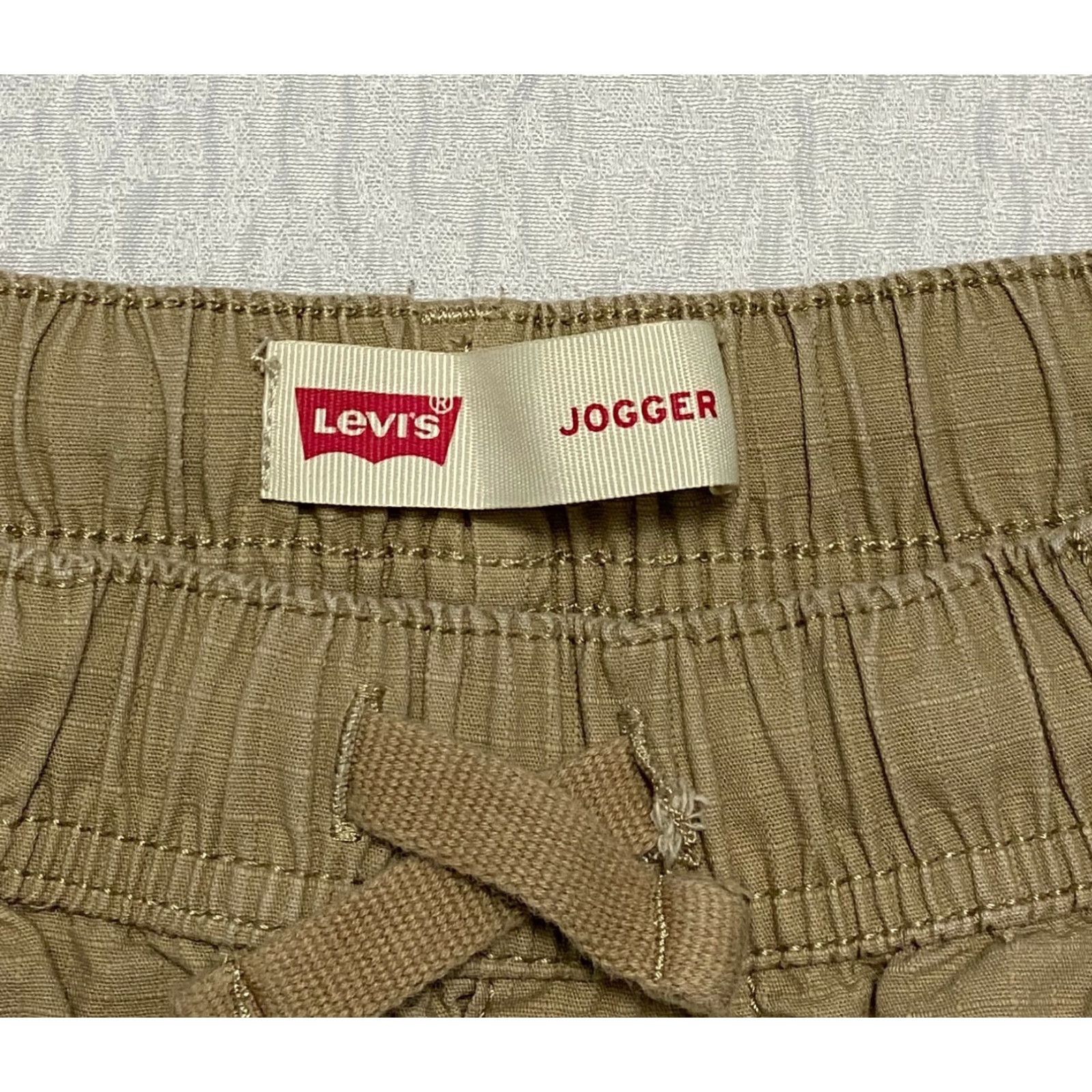 Levi's Levi's Ripstop Boys Joggers Pants L Brown Elastic Waist Drawstring 12-13 Size US 33 - 7 Thumbnail