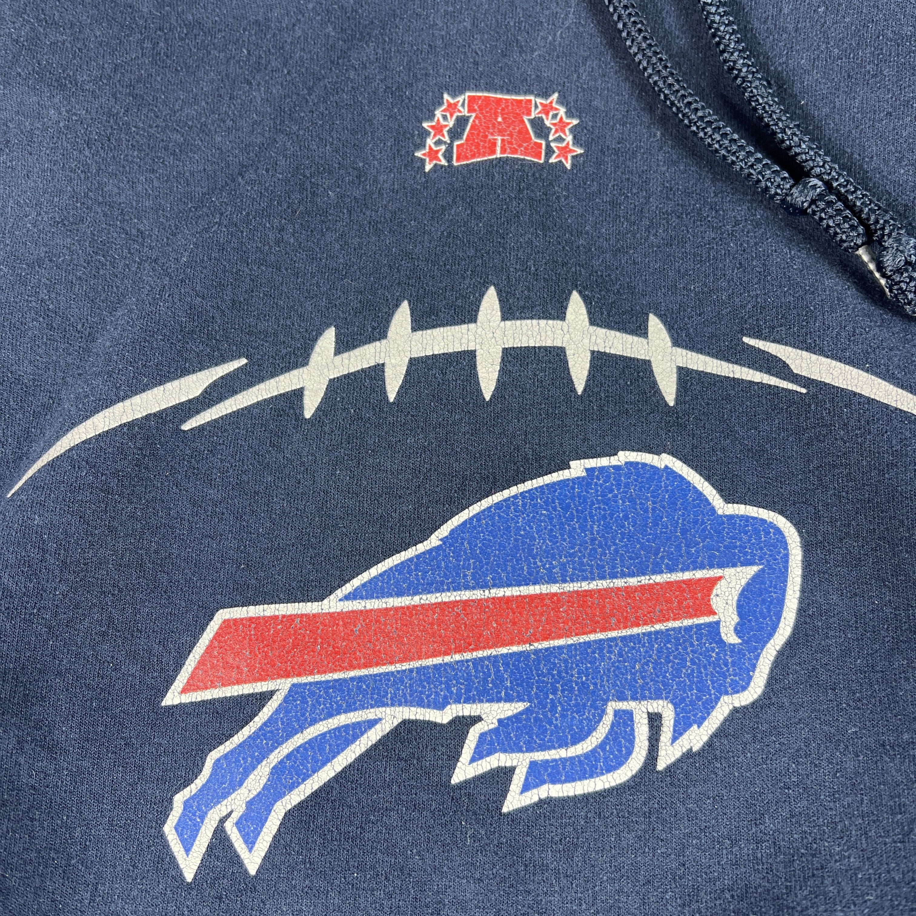 NFL × Vintage Y2K NFL Buffalo Bills Football Sweatshirt Faded Logo Hoodie Size US M / EU 48-50 / 2 - 6 Thumbnail