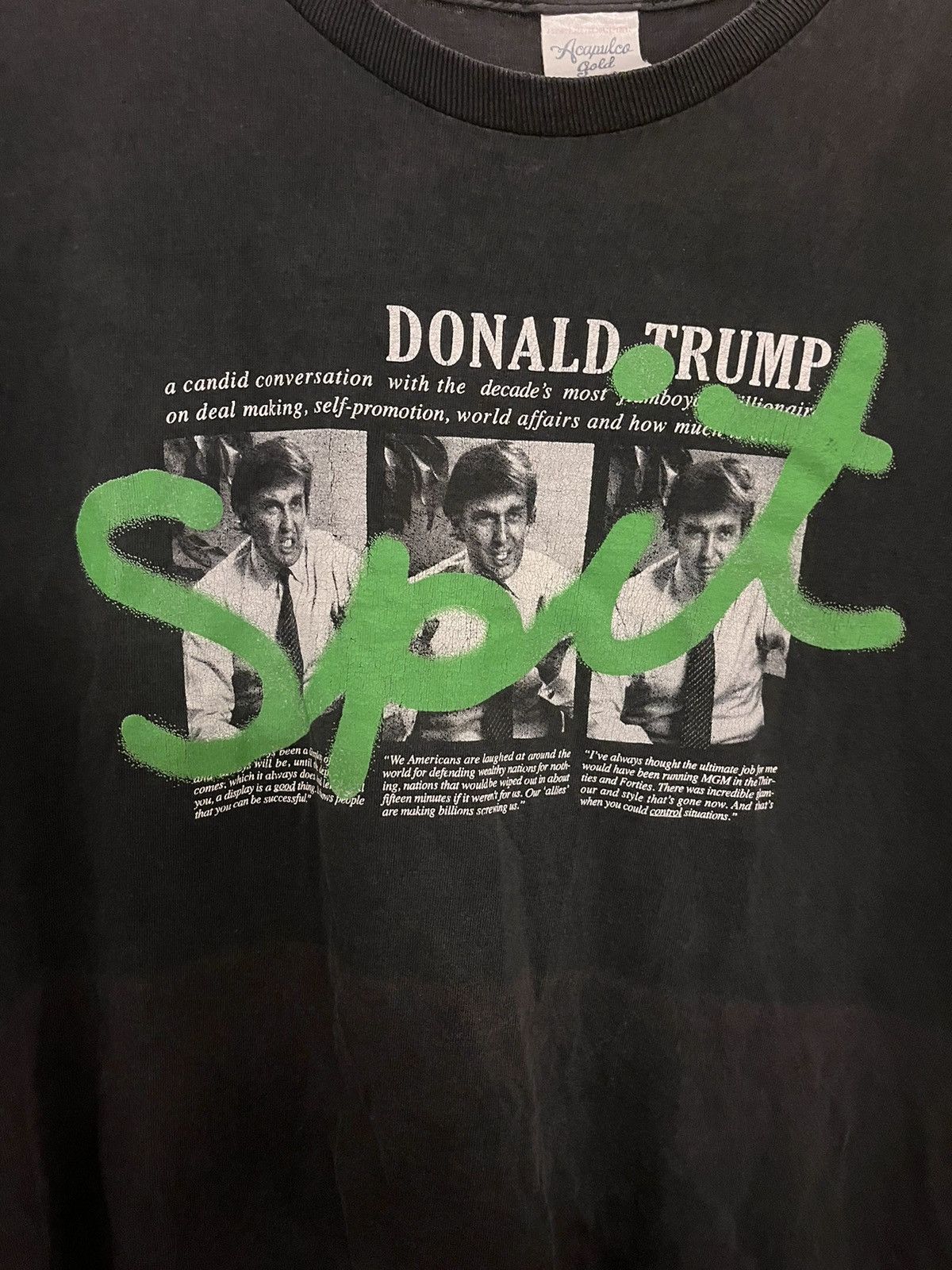 Acapulco Gold Vintage Donald Trump "Spit" Tee Size US XL / EU 56 / 4 - 2 Thumbnail