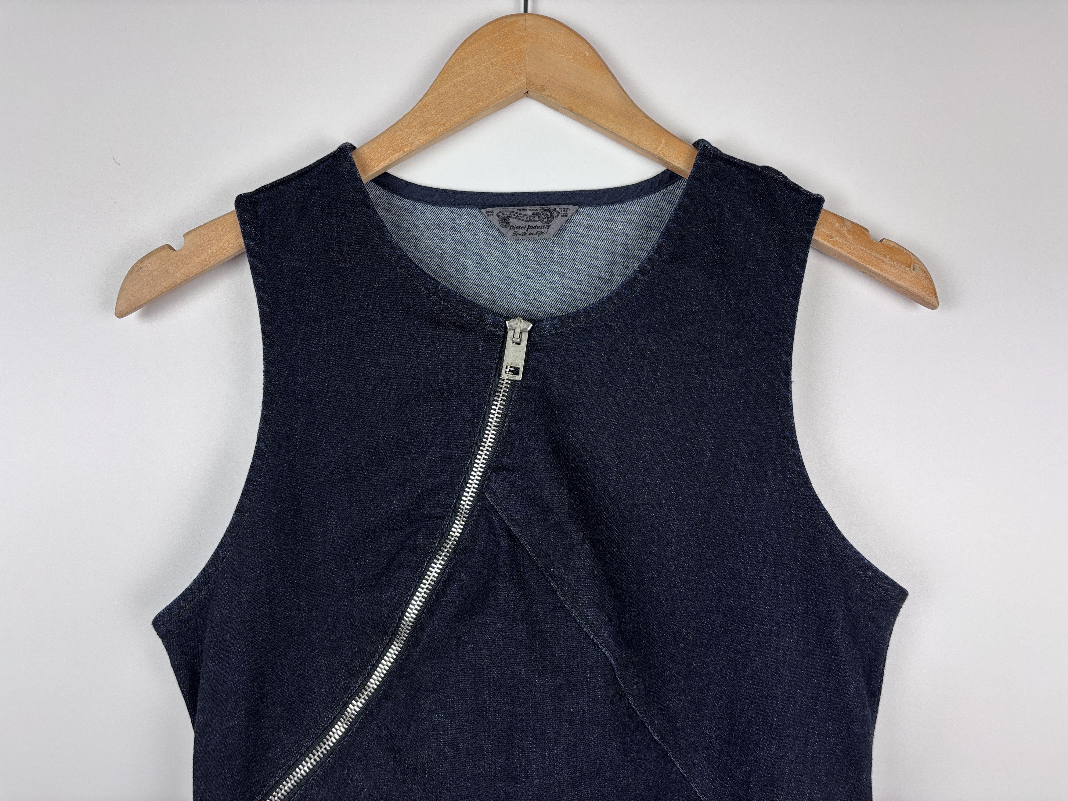 Diesel Womens Diesel Denim Full Zip Dress Navy Blue Size M Size M / US 6-8 / IT 42-44 - 2 Thumbnail