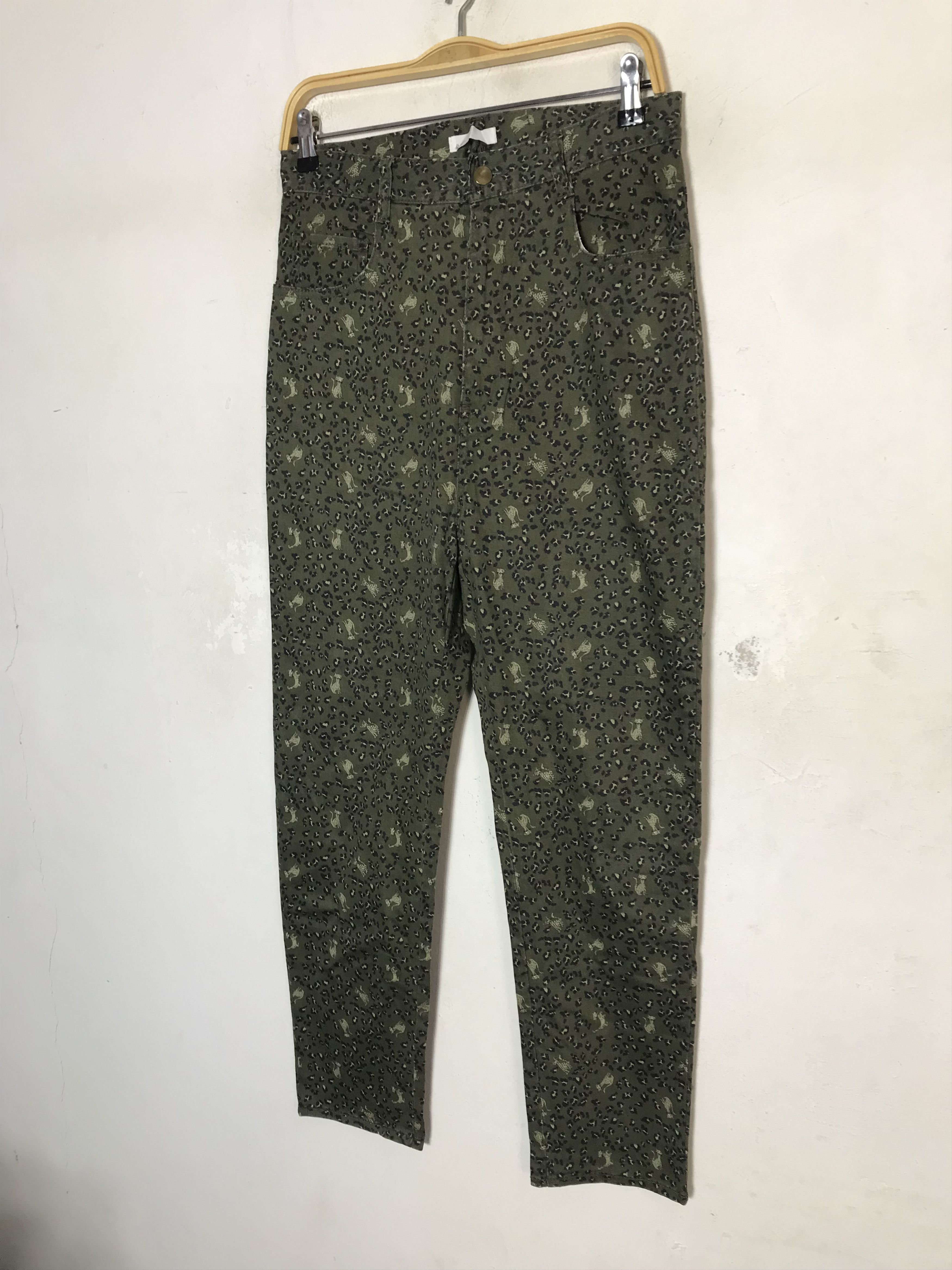 Ne-Net Ne-Net Issey Miyake Leopard Art Pant Design Denim Size 29" - 4 Thumbnail