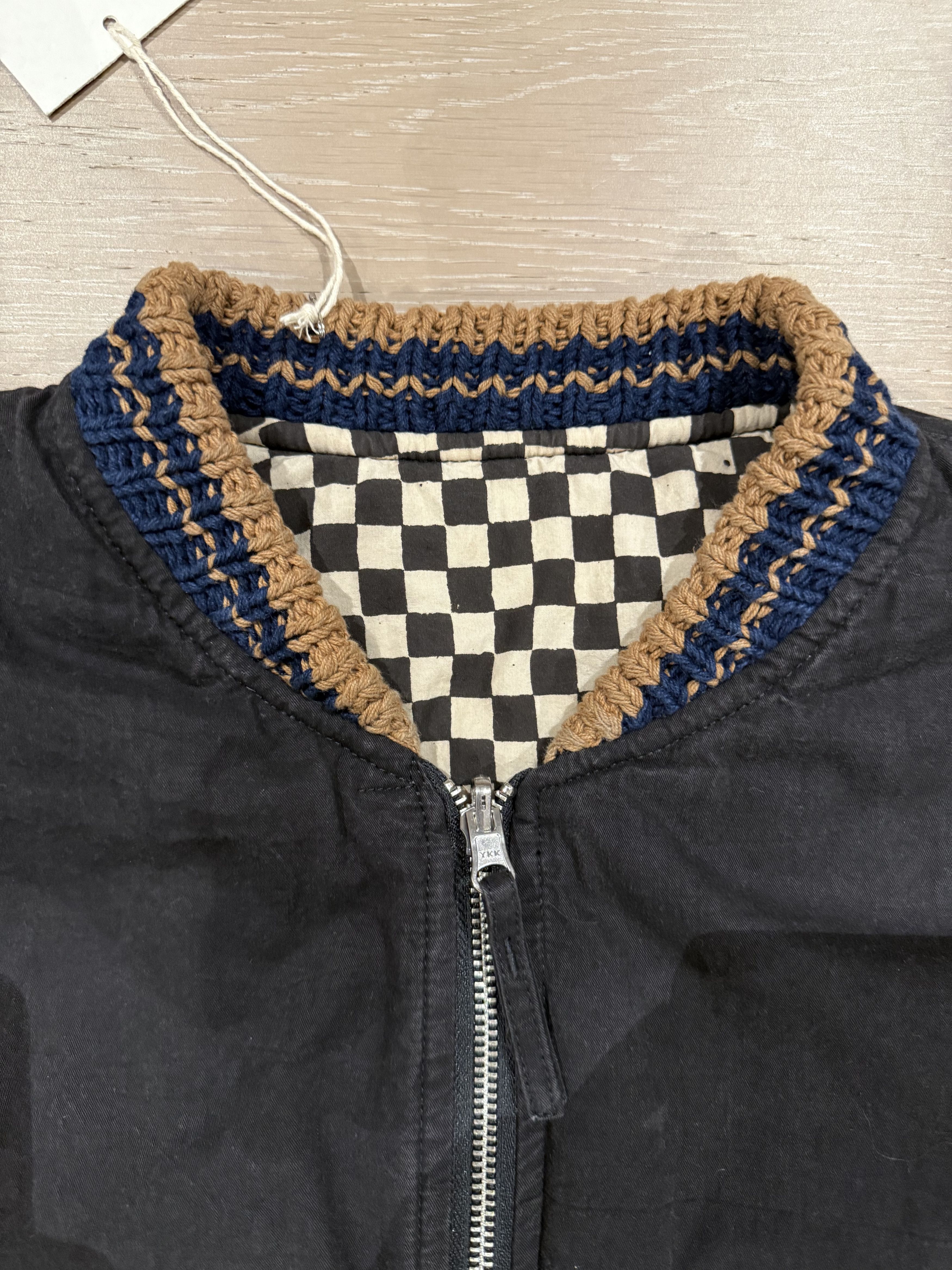 Story Mfg. 💚 Story Mfg. Handmade Seed Bomber Black Wonky-Wear Medium Size US M / EU 48-50 / 2 - 15 Thumbnail