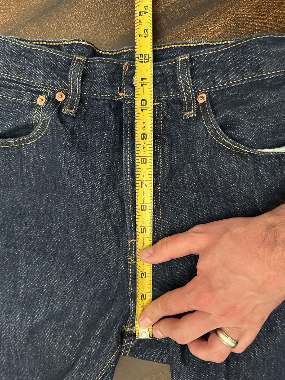 Levi's Levis 501 Jeans Mens 32x29 Straight Leg Button Fly Size US 32 / EU 48 - 7 Thumbnail