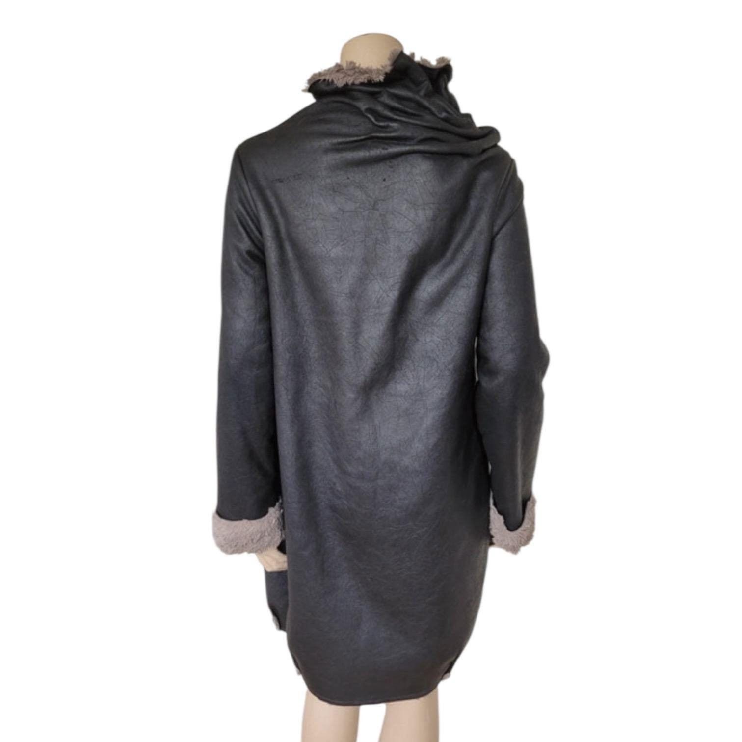 Cop Copine The Cop Copine Draped Slouchy Long Fur Coat Size ONE SIZE - 7 Thumbnail