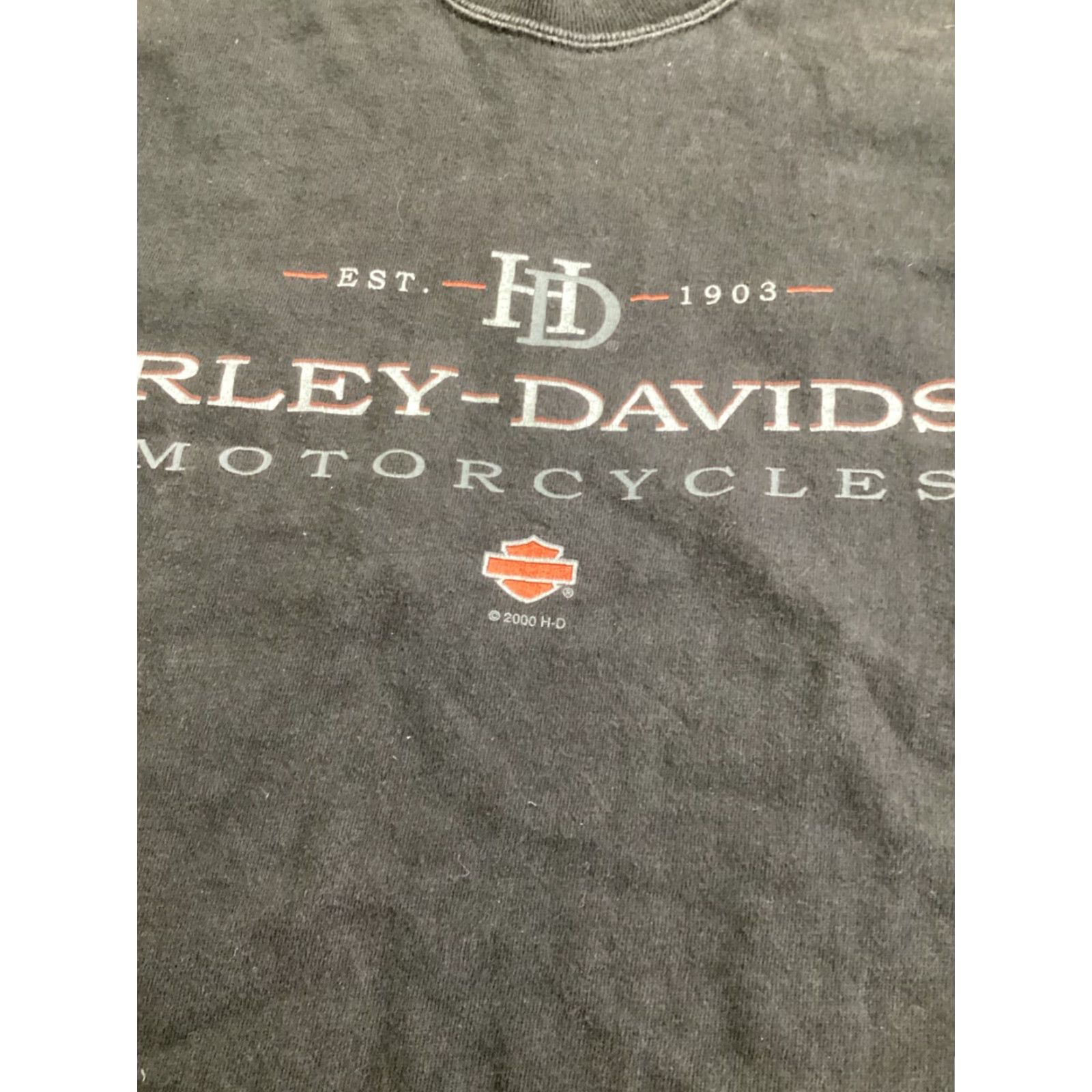 Harley Davidson VINTAGE Harley-Davidson Eagle Black Shirt Adult L Unisex 2000s Graphic Tee Mens Womens Size US L / EU 52-54 / 3 - 6 Thumbnail