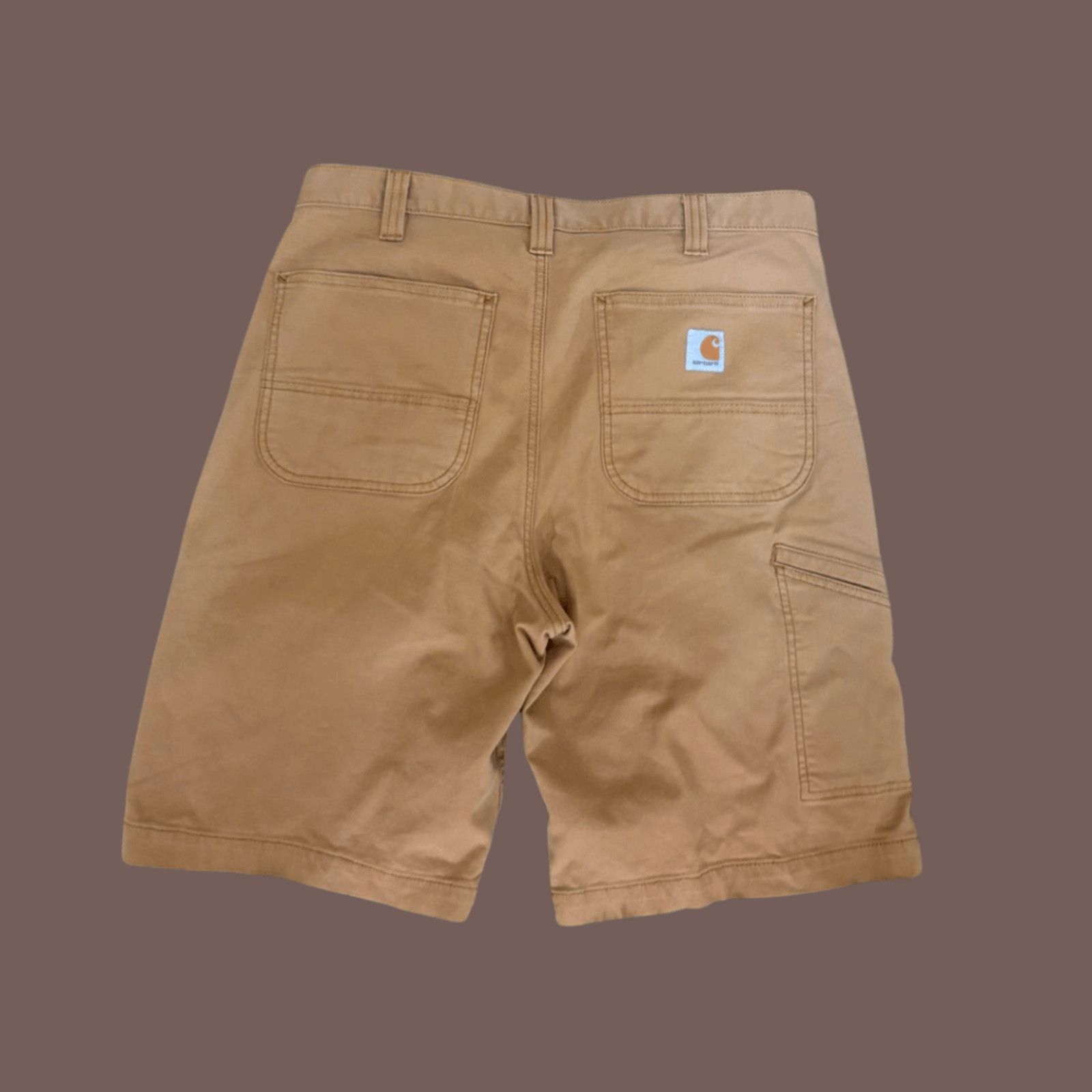 Carhartt VTG Work Shorts | Carhartt Duck Brown 33 | Gorpcore Utility Size US 33 - 3 Thumbnail