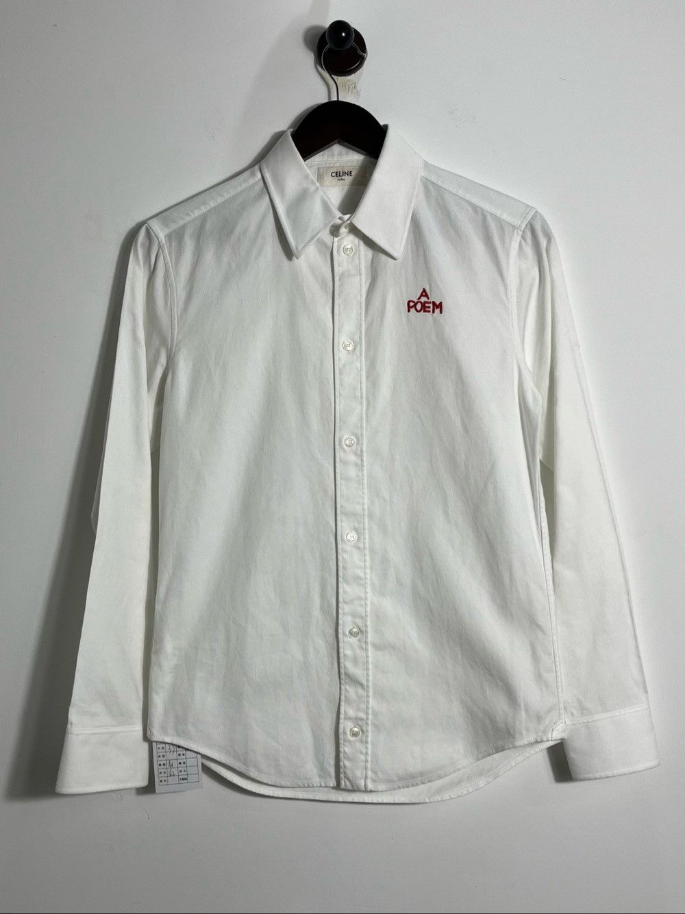 Celine Celine A Poem Embroidered Shirt Size S Size US S / EU 44-46 / 1 - 1 Thumbnail